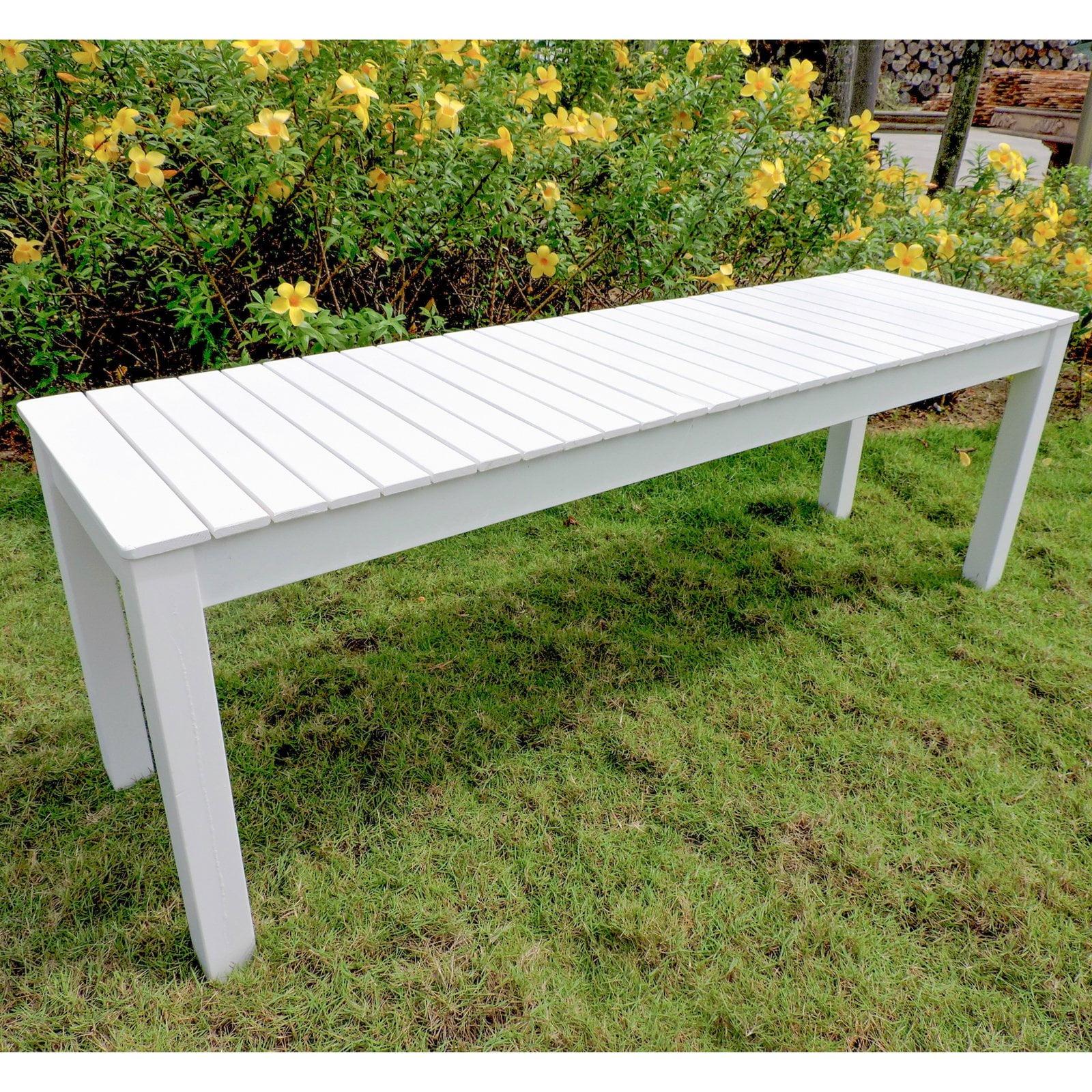 Royal Fiji Antique White Acacia 52" Garden Bench