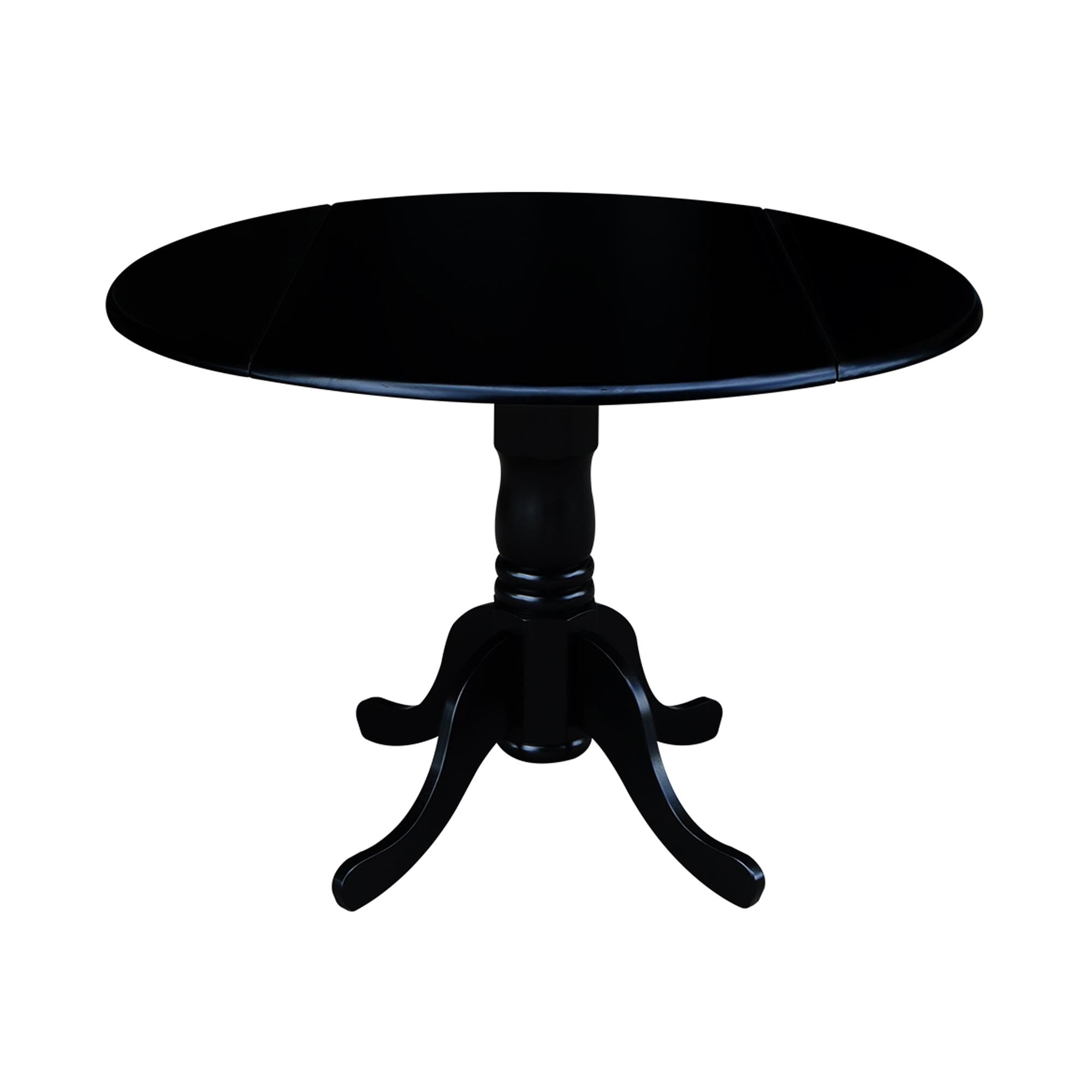 42" Mason Round Dual Drop Leaf Dining Table - International Concepts