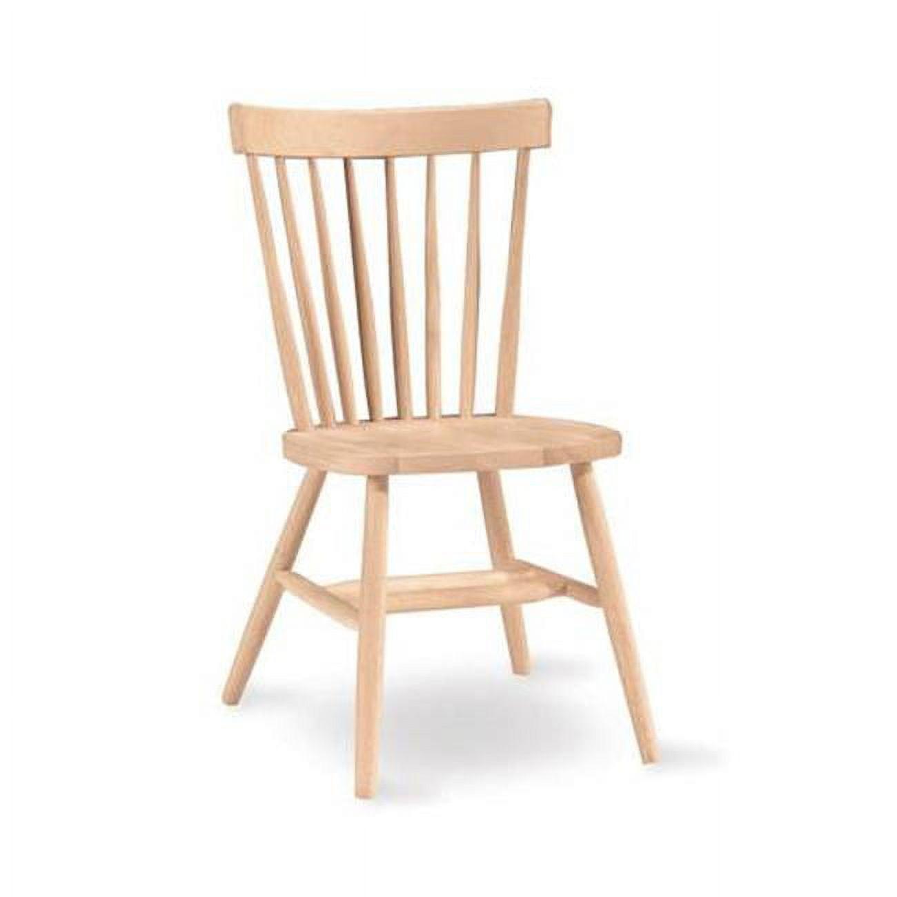 Copenhagen Chair Unfinished - International Concepts: Solid Wood, Parawood, Armless