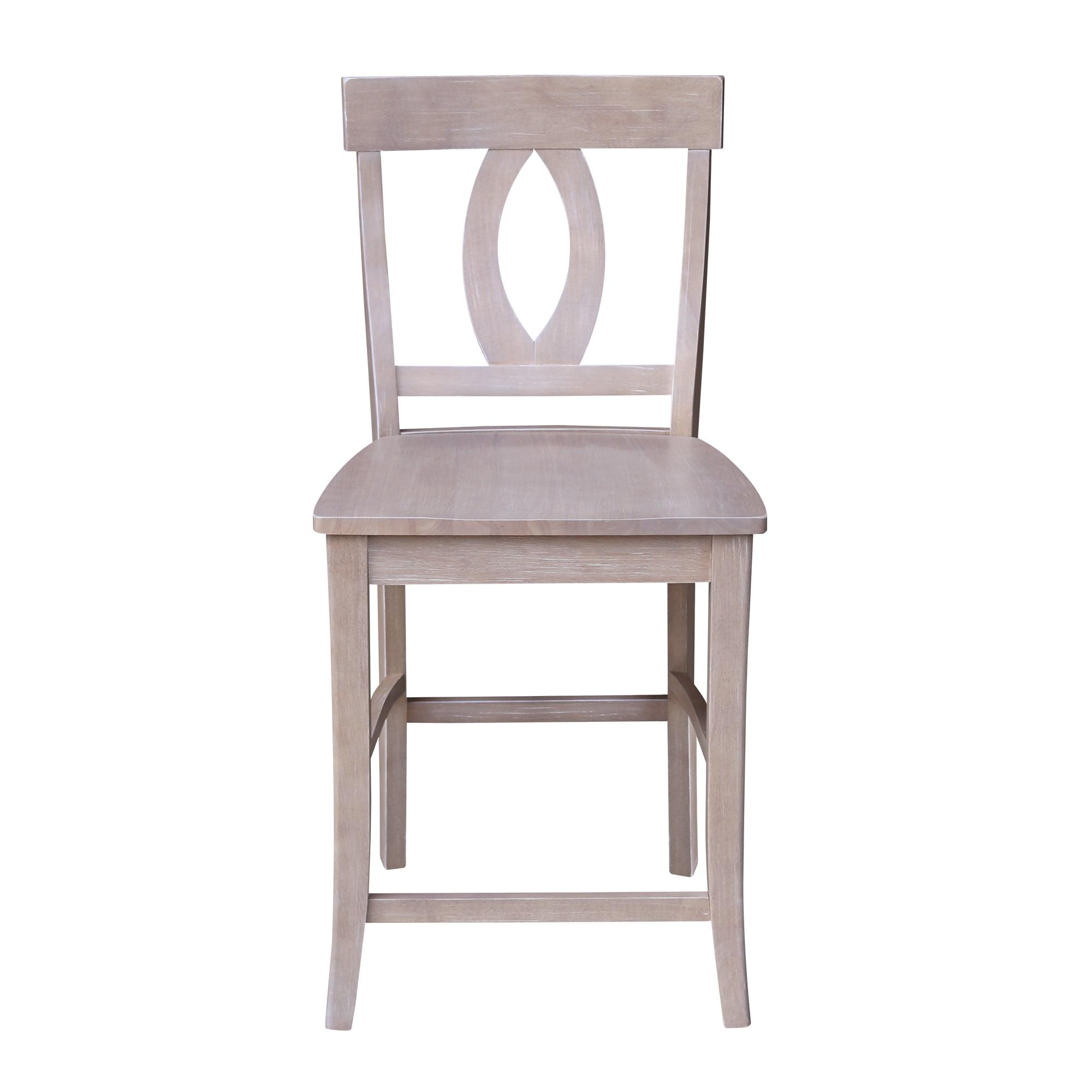 Verona Gray Solid Wood Counter Stool 22"x41"