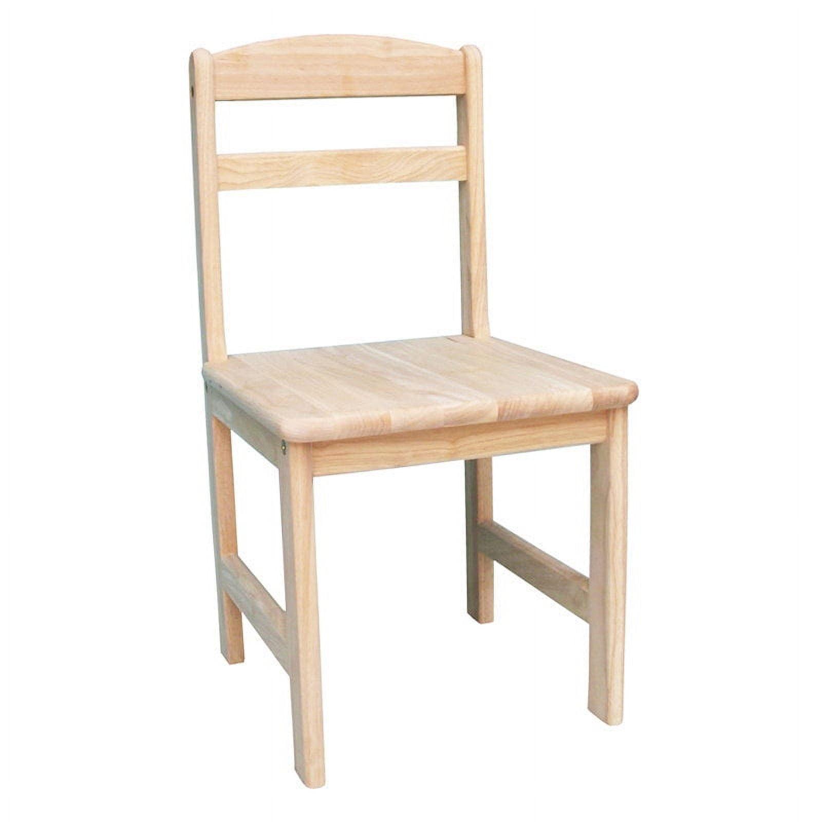 White Wood Juvenile Chair Set with Ladder Bracing