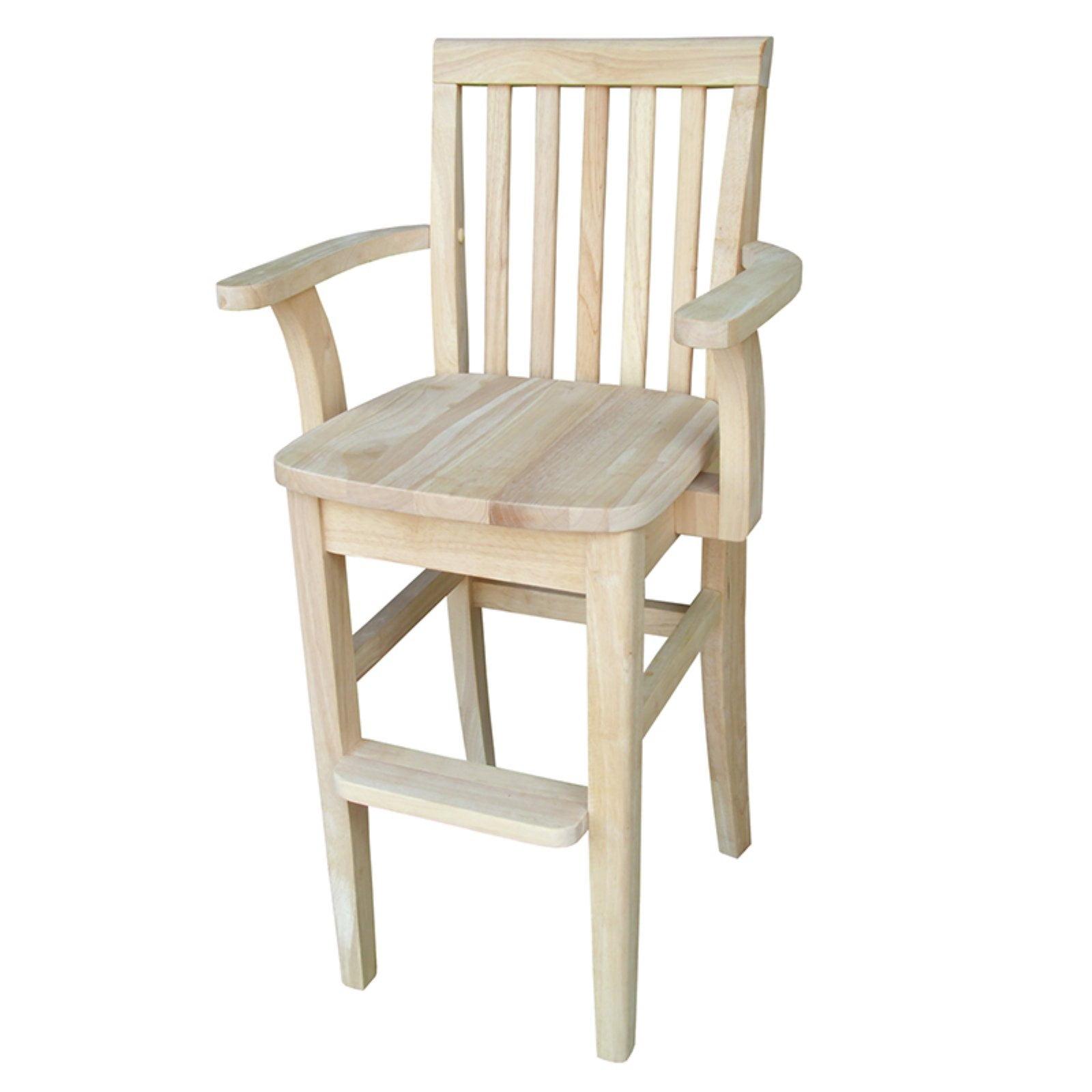 Eco-Friendly Mission-Style Solid Wood Youth Accent Chair