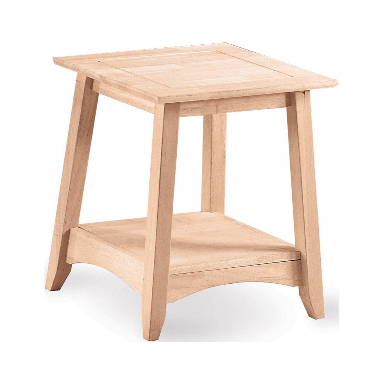 Parawood Classic Unfinished Tall End Table