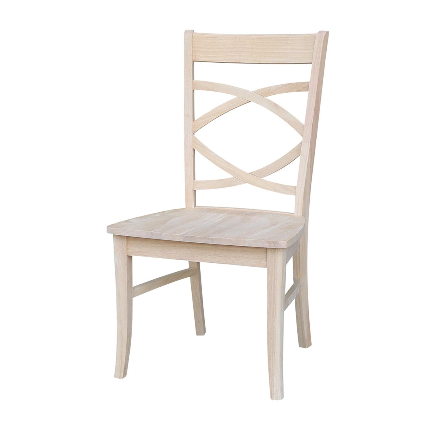 Set of Two Milano Chairs with Wood Seats