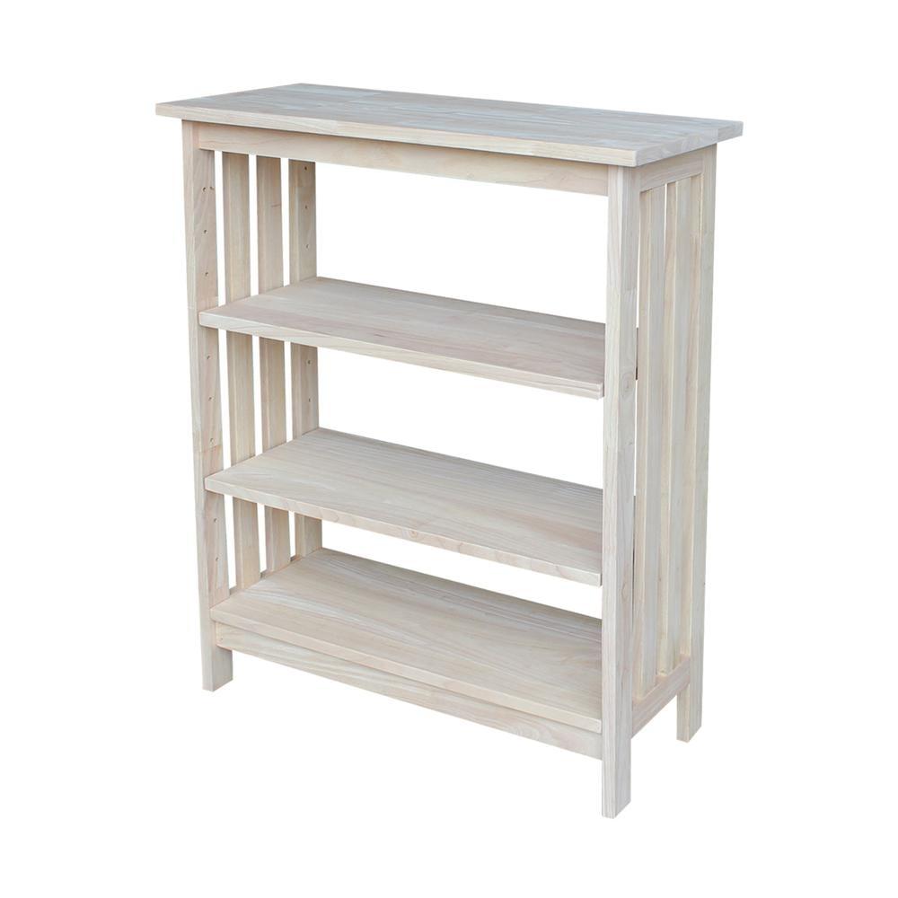 International Concepts Solid Wood Mission Shelf Unit - 3 Tier