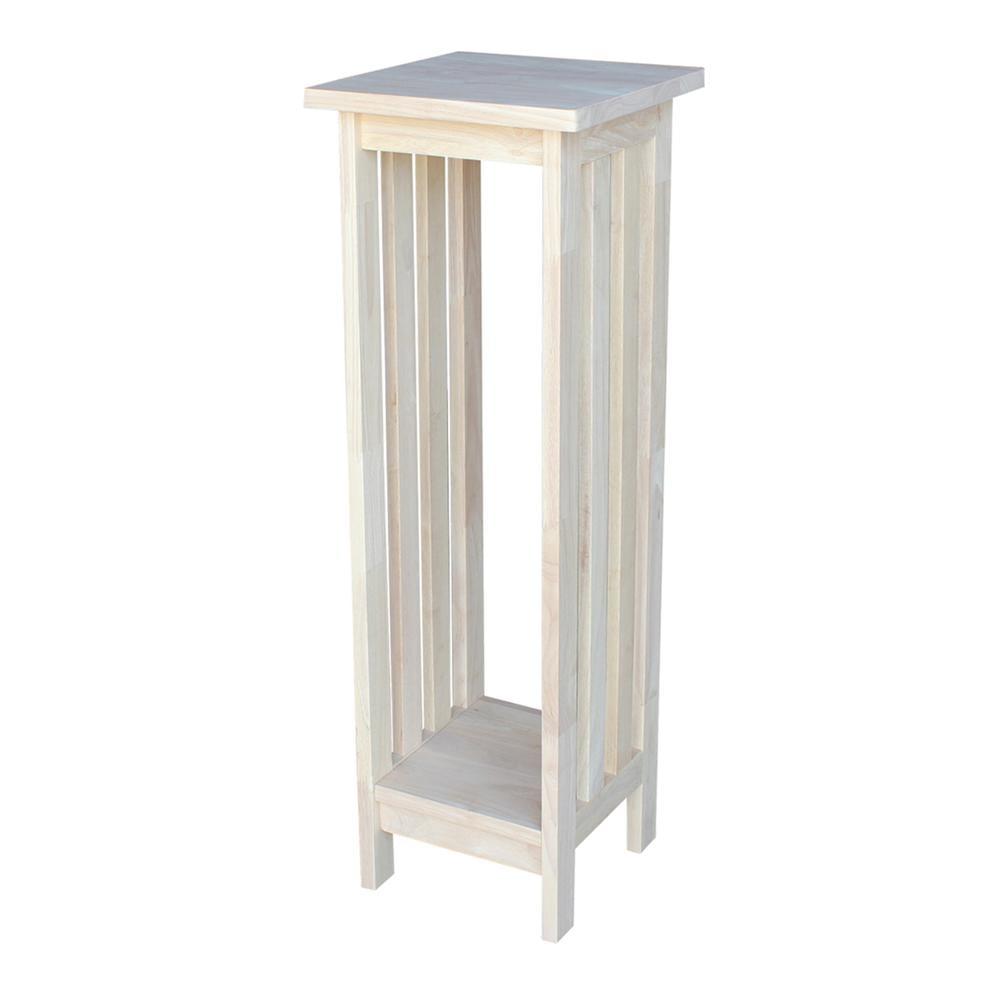 Spencer Server Unfinished - International Concepts: Hardwood Indoor Planter Holder