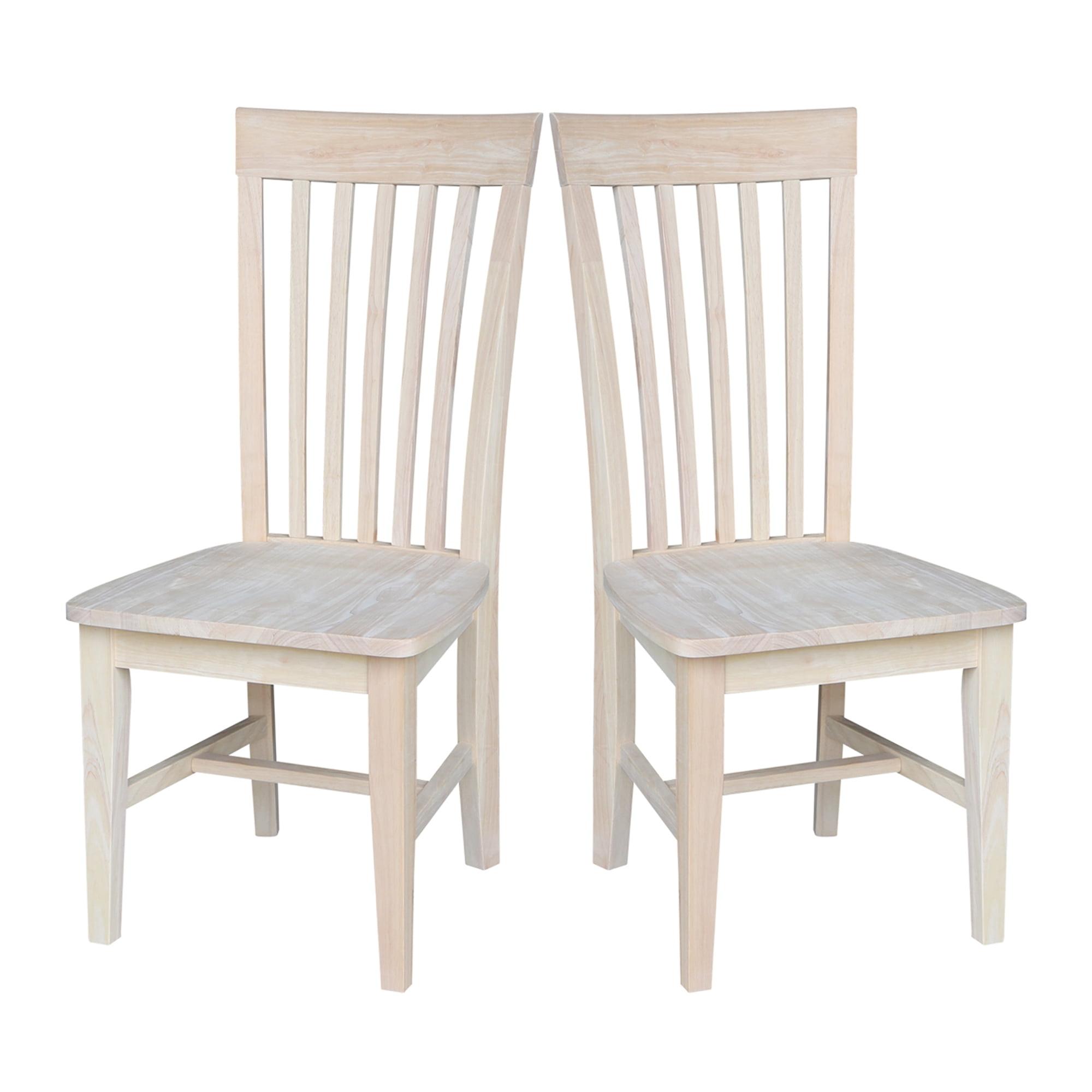 Set of 2 Tall Mission Chairs - International Concepts