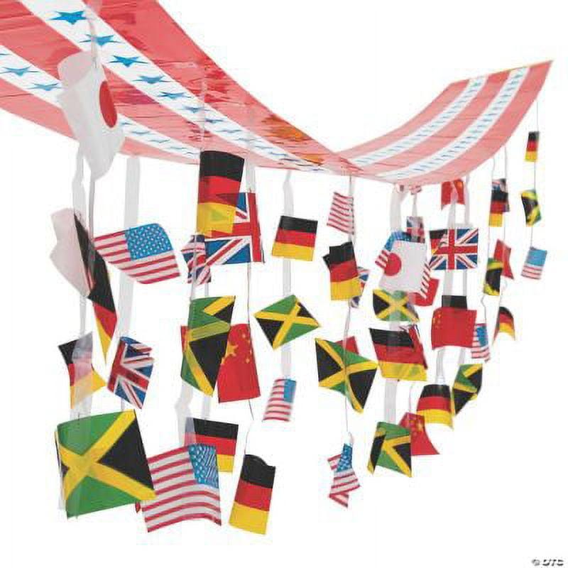 International Games Flags Ceiling Decoration, Party, Party Decor, 1 Piece