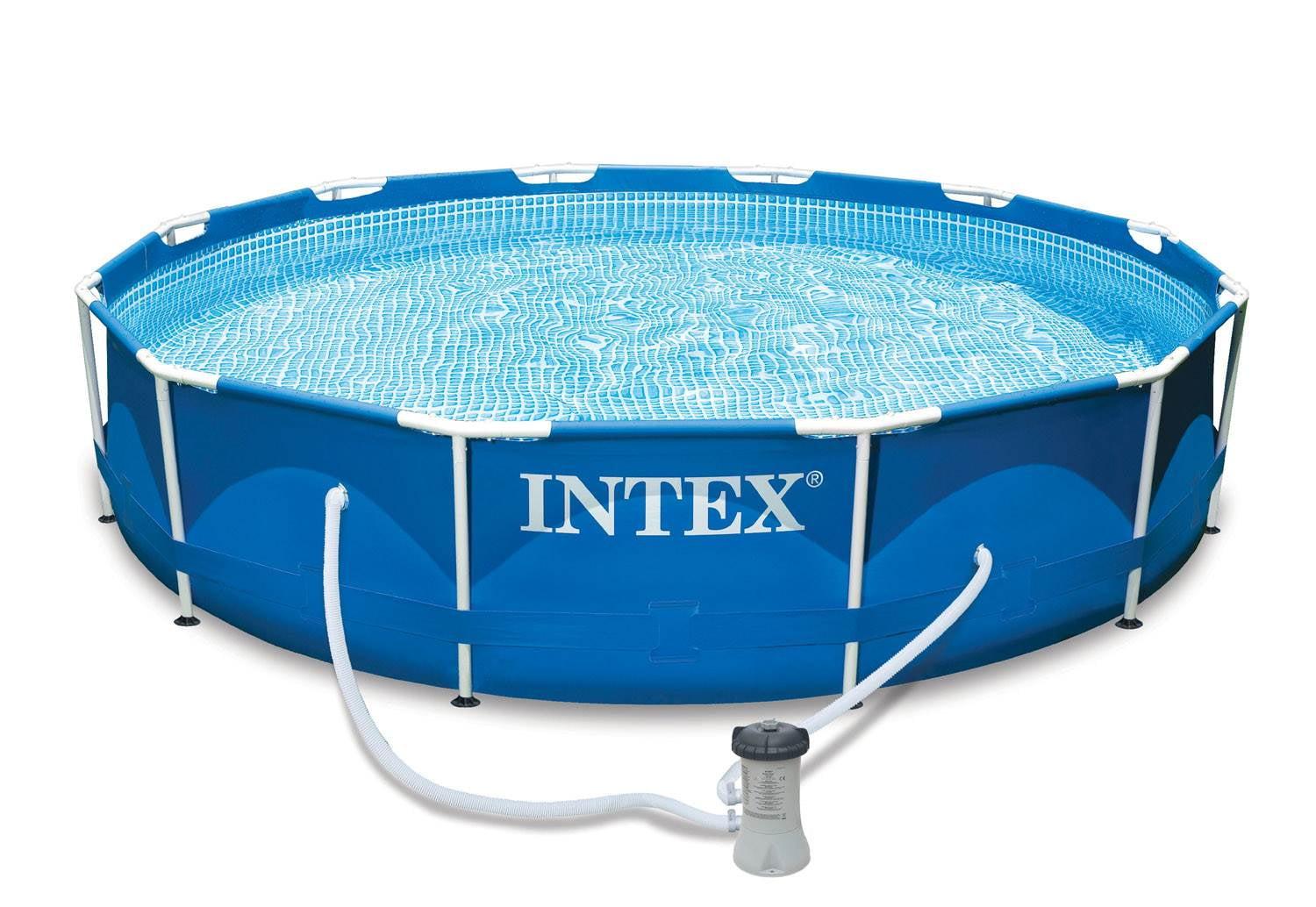 Intex 12ft Blue PVC Round Pool with Filter Pump