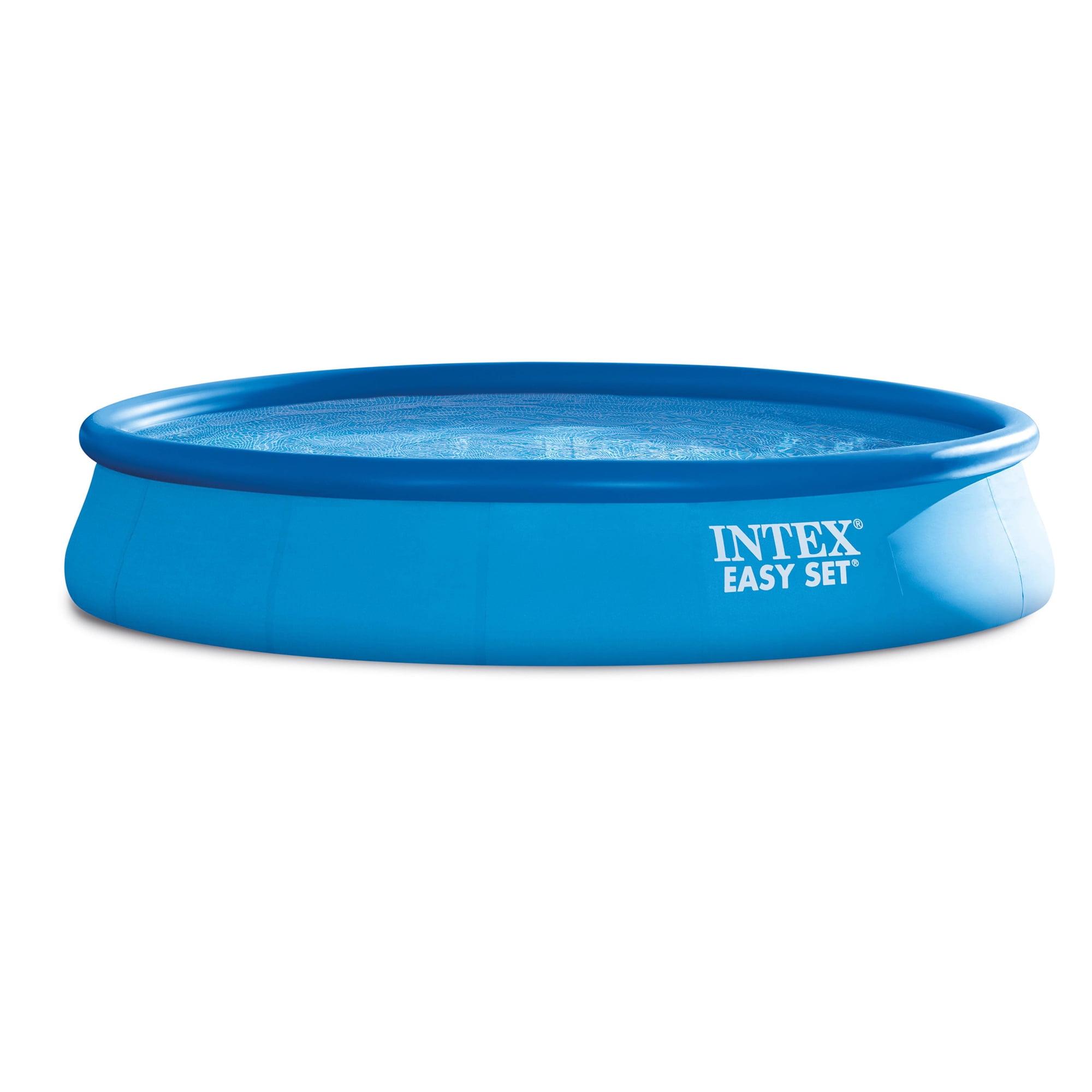 Intex Plastic Round Inflatable Pool 33'' H x 180'' W x 180'' L