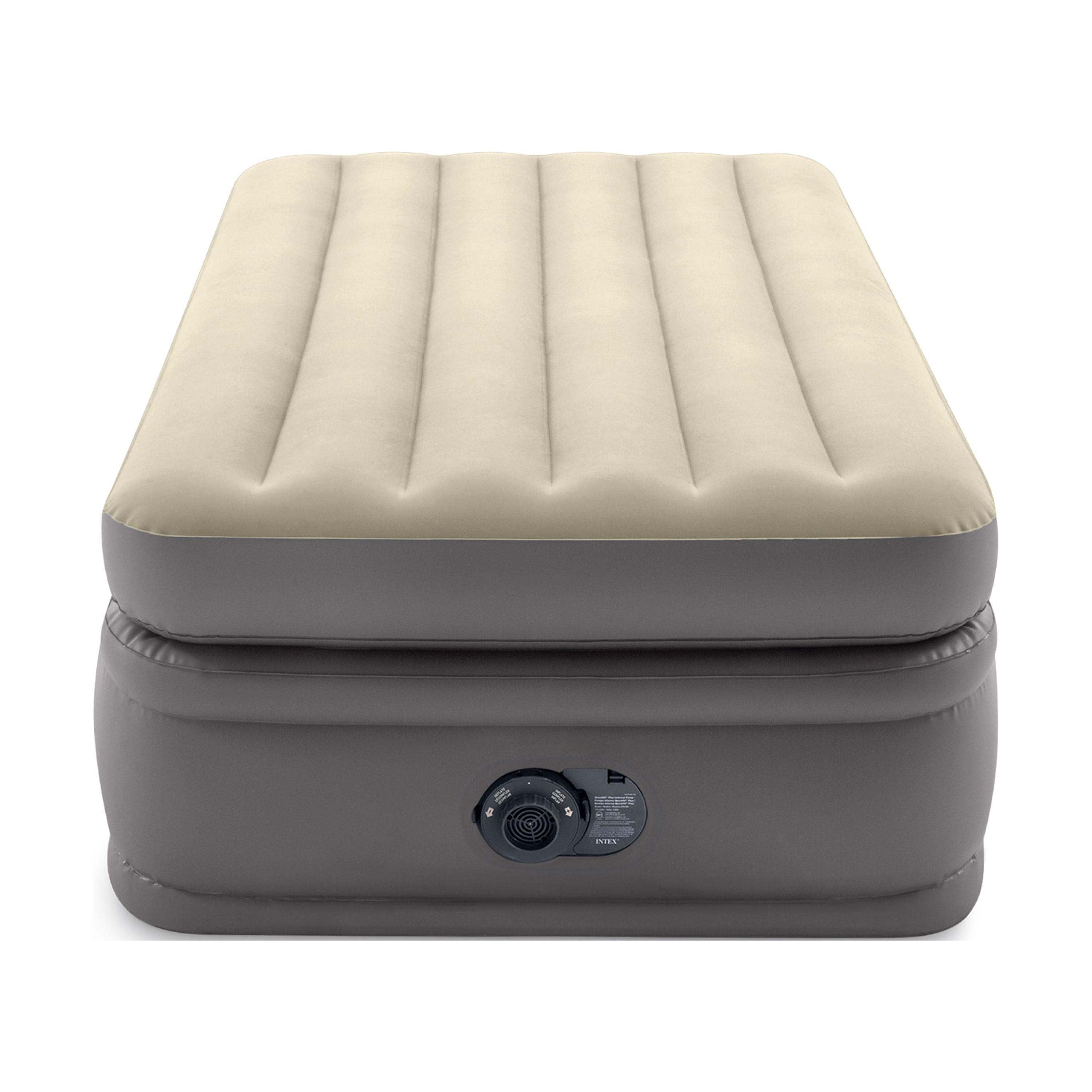 Intex Intex Dura Beam Plus Fiber-Tech Elevated Air Mattress with Built-In Pump
