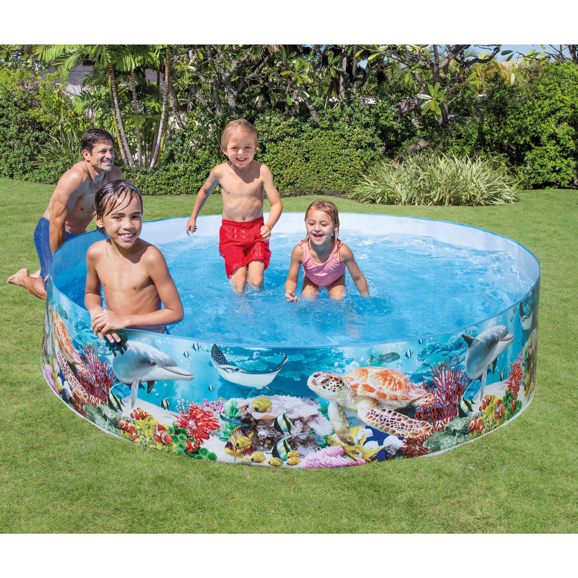 Deep Sea Blue 8' Round SnapSet Kiddie Pool