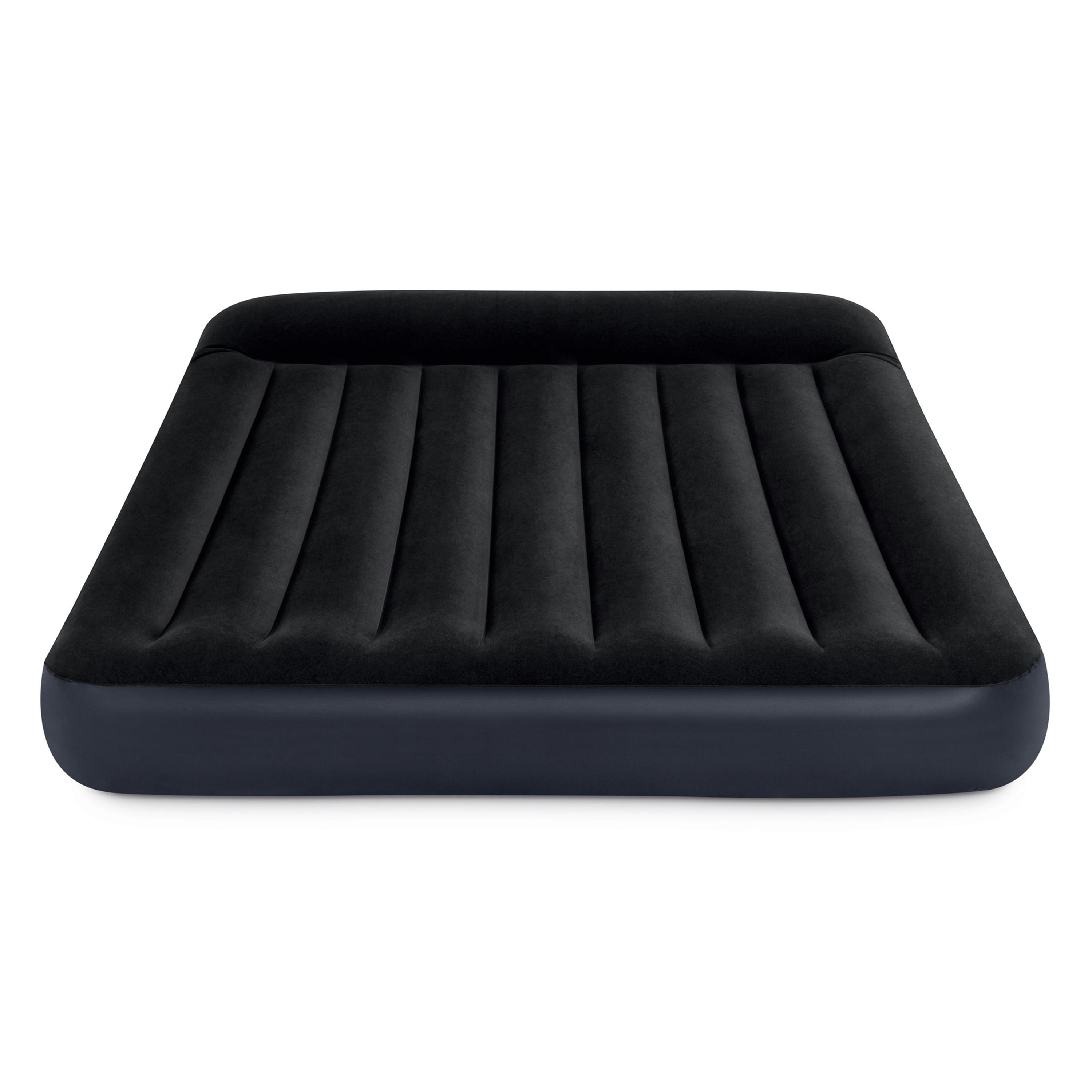 Intex Dura Pillow Rest Classic Blow Up Mattress Air Bed with Built In Pump