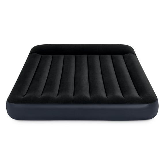 Intex Dura Pillow Rest Classic Blow Up Mattress Air Bed with Built In Pump