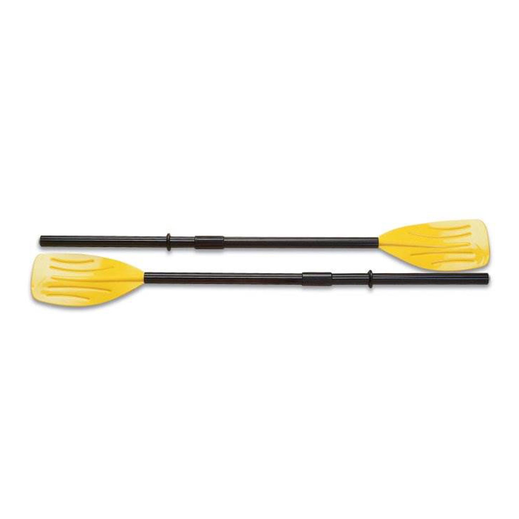 INTEX 59623E 48" Deluxe French Oars: Easy 3 Piece Assembly – Ribbed Blade – Retainer Rings – TUV RL approved – Perfect for Inflatable Boats