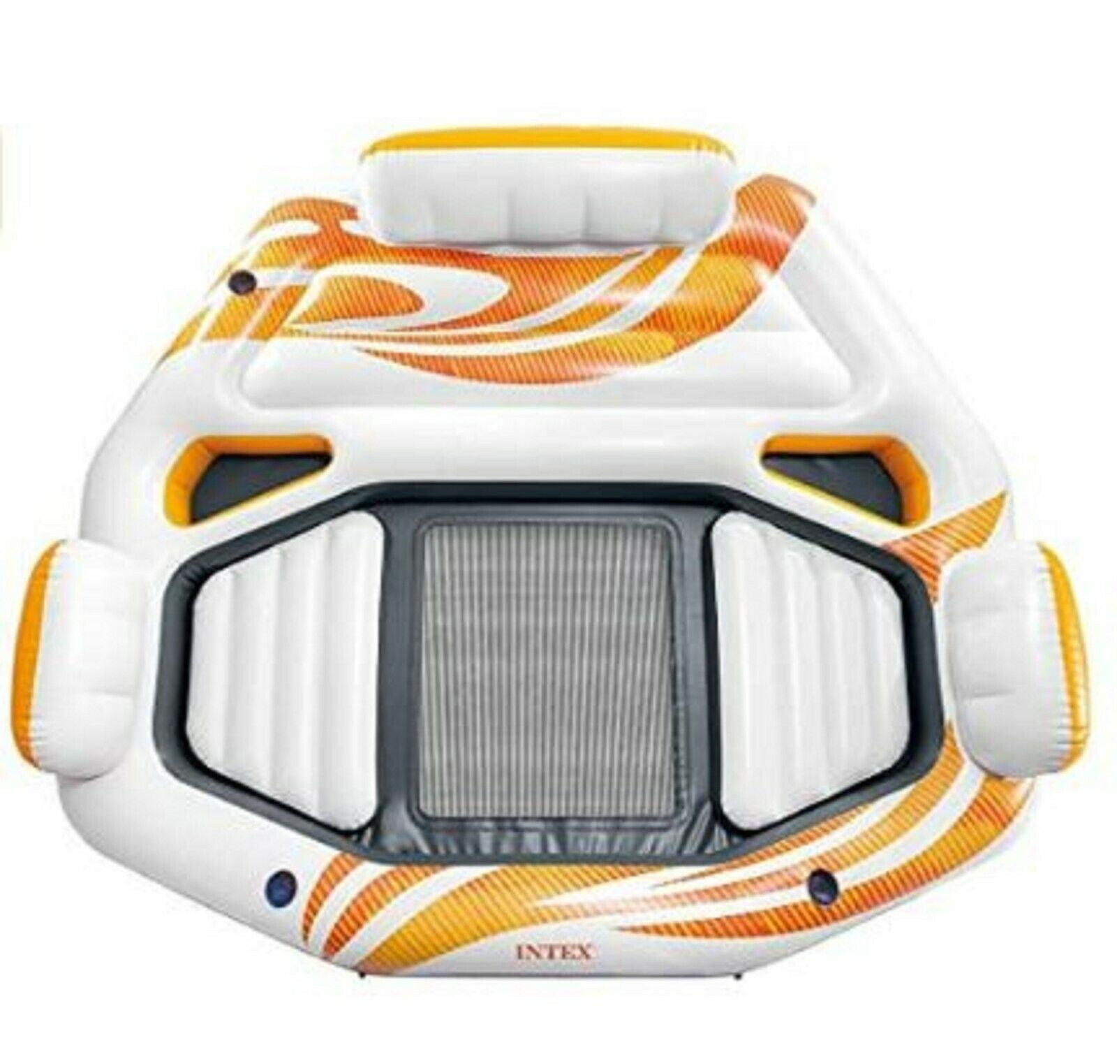 Intex Vista Inflatable Lake Island Raft Float 94" W x 81" L x 20" H