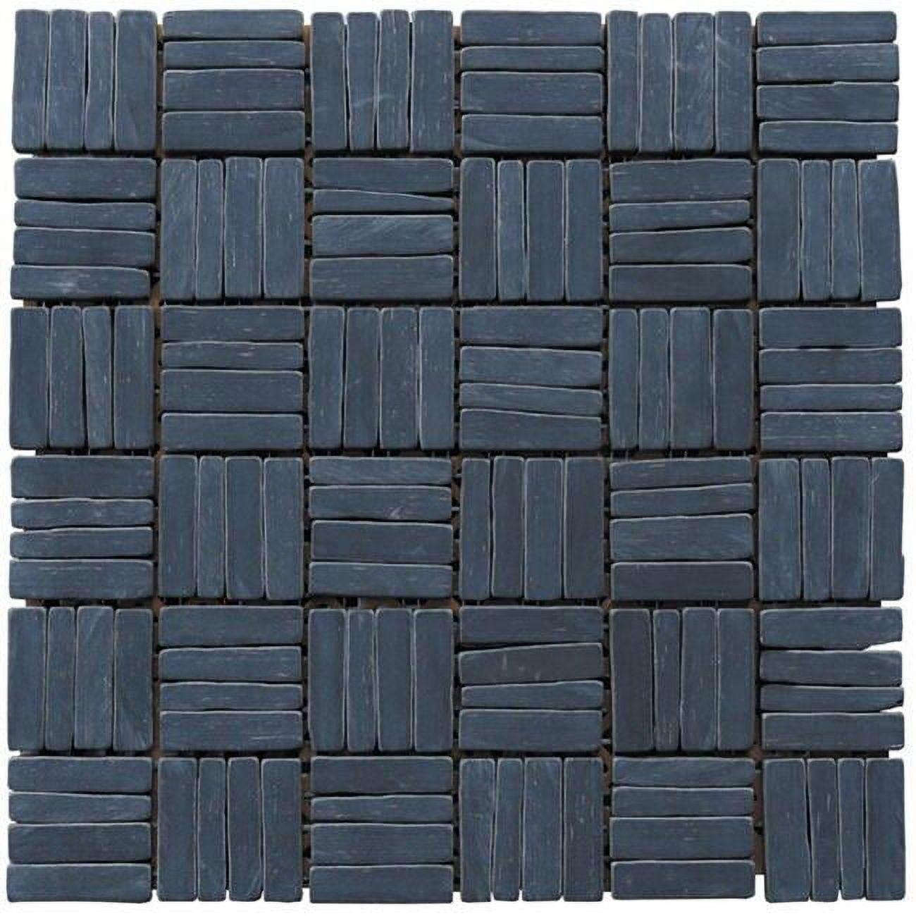 Landscape Wonder 0.75" x 2" Natural Stone Grid Mosaic Wall & Floor Tile