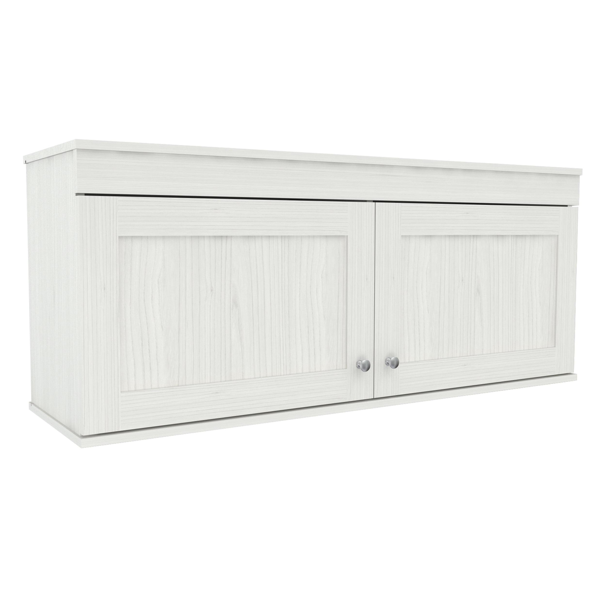 Shaker White 52'' Wall Mounted Buffet Cabinet with Adjustable Shelves