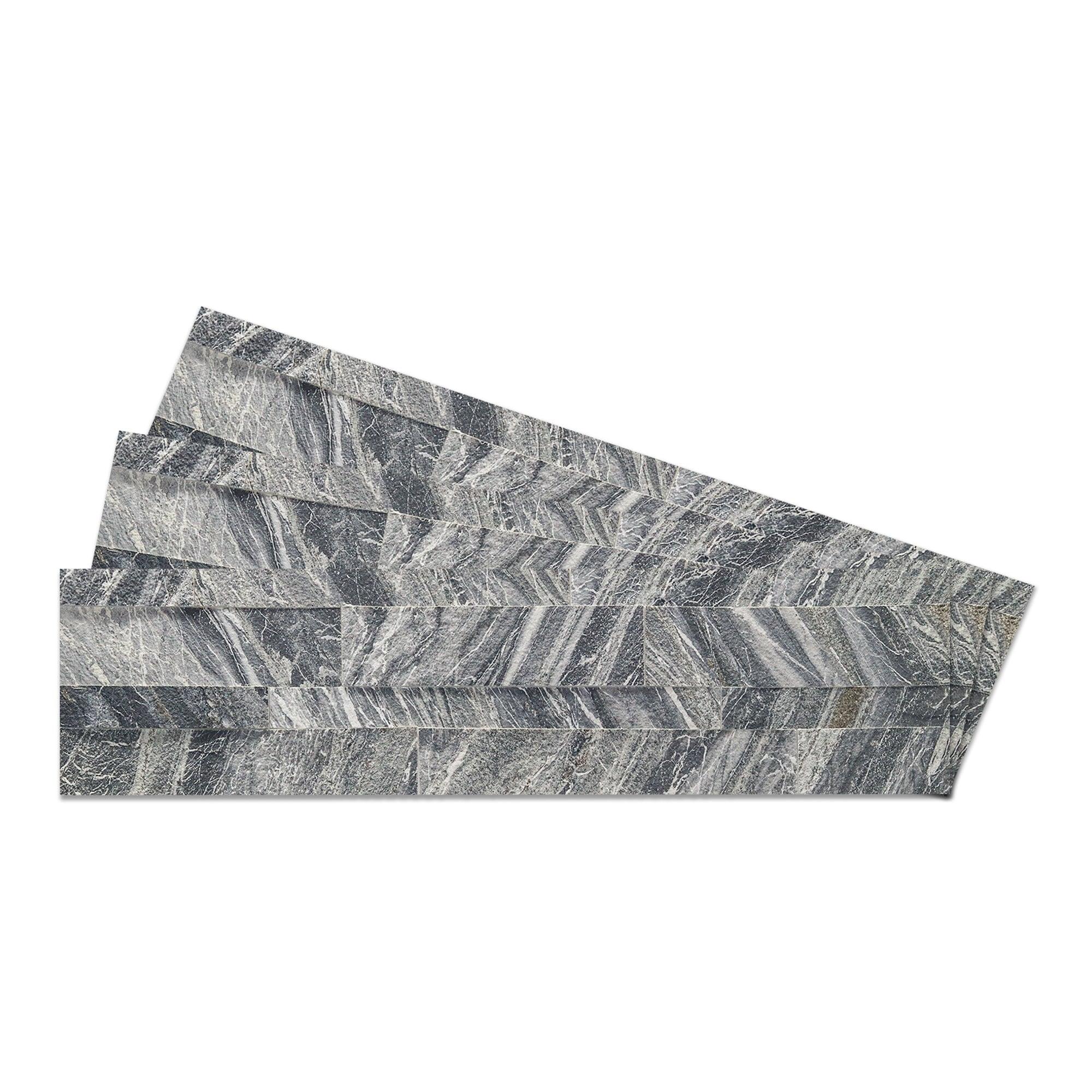 5.9'' W x 23.6'' L Natural Stone Peel and Stick Subway Tile