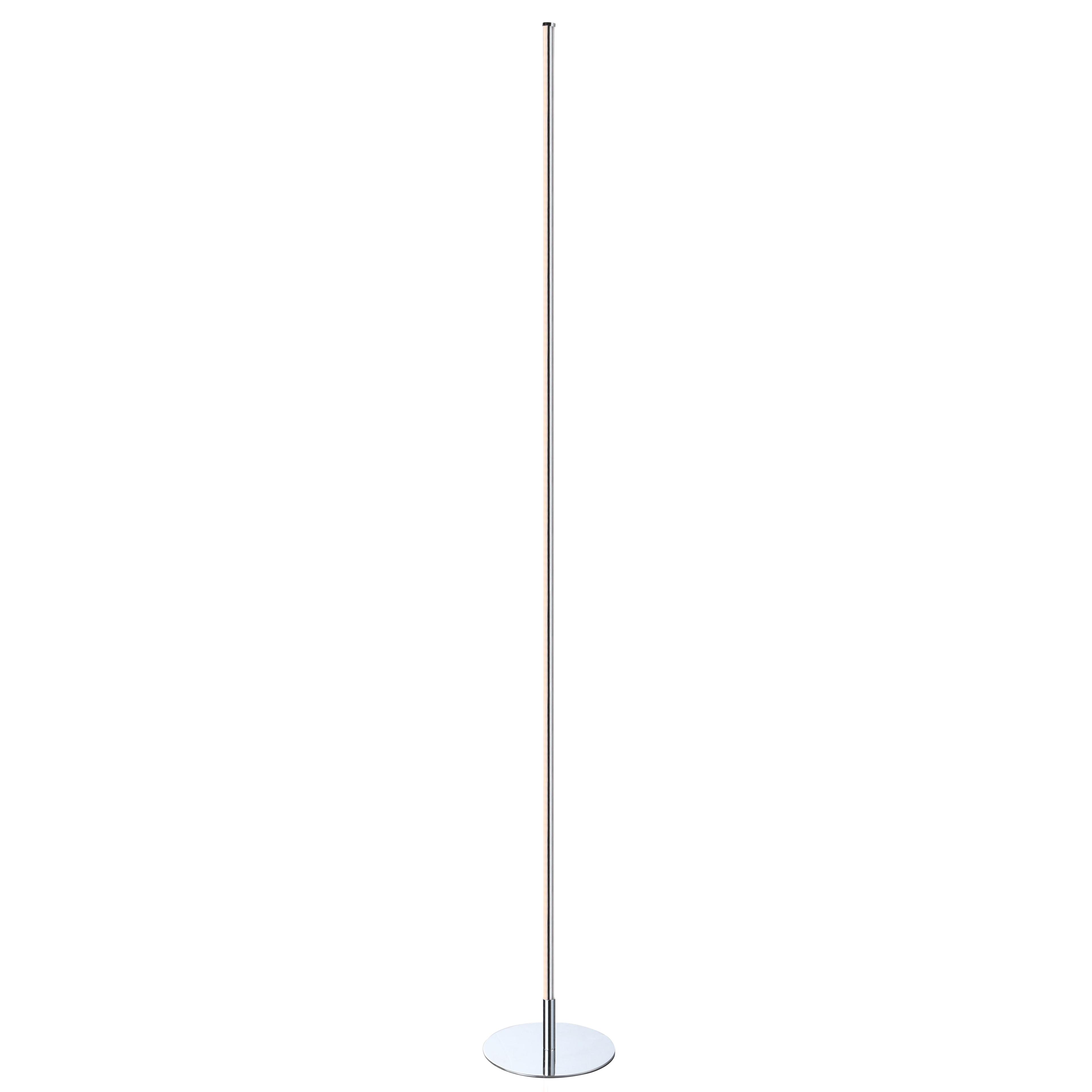 Iris 59.5" Chrome Polished Steel Modern Arc Floor Lamp