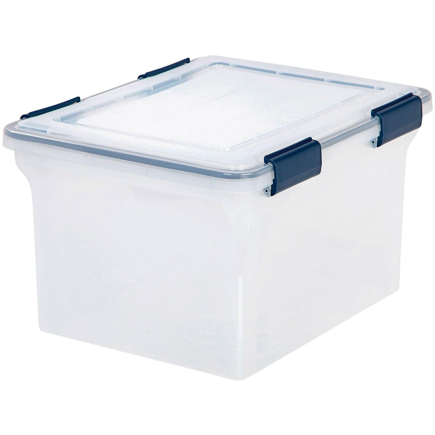 Clear Plastic Stackable Storage Box with Buckle Locks