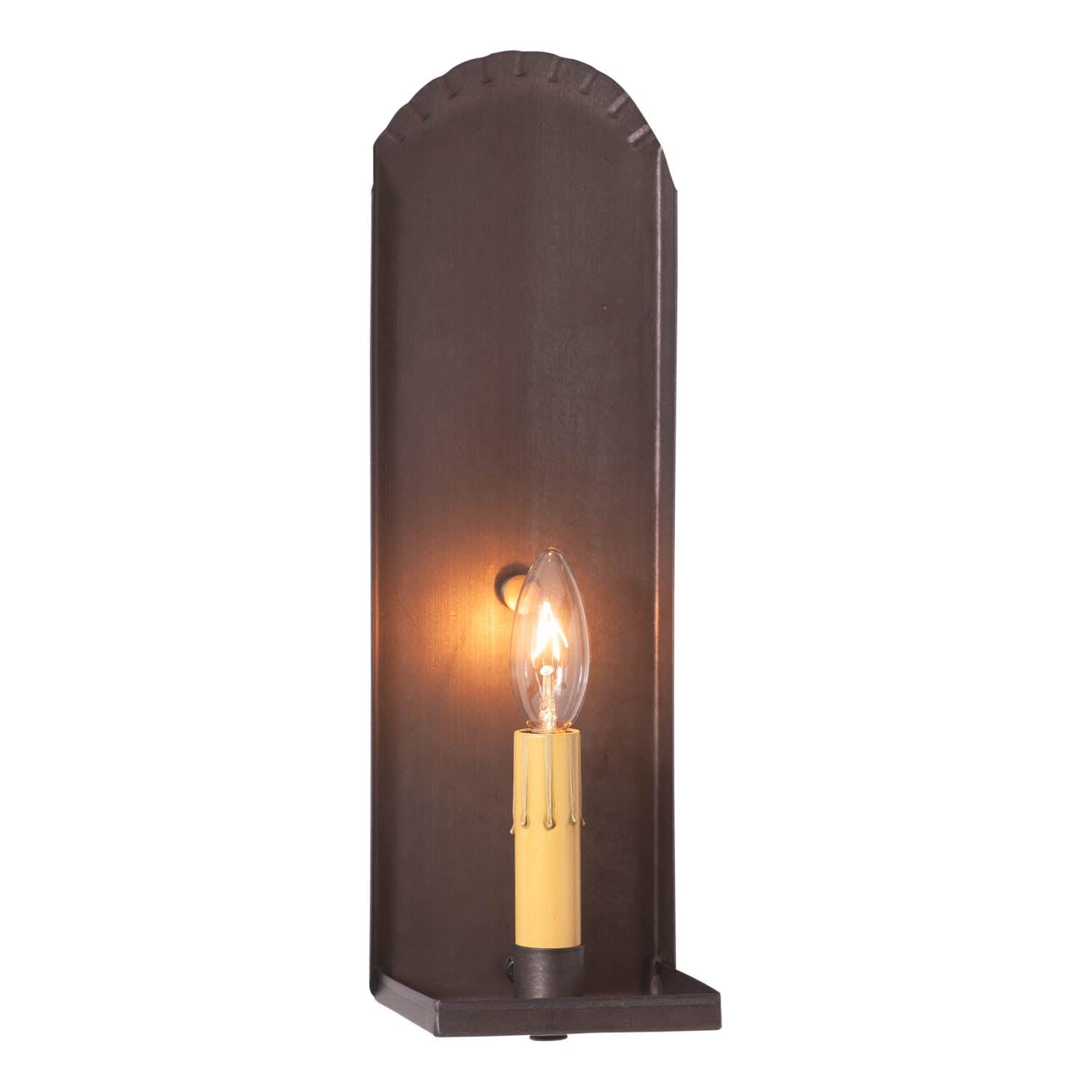 Georgetown Black Tin Colonial Electric Sconce