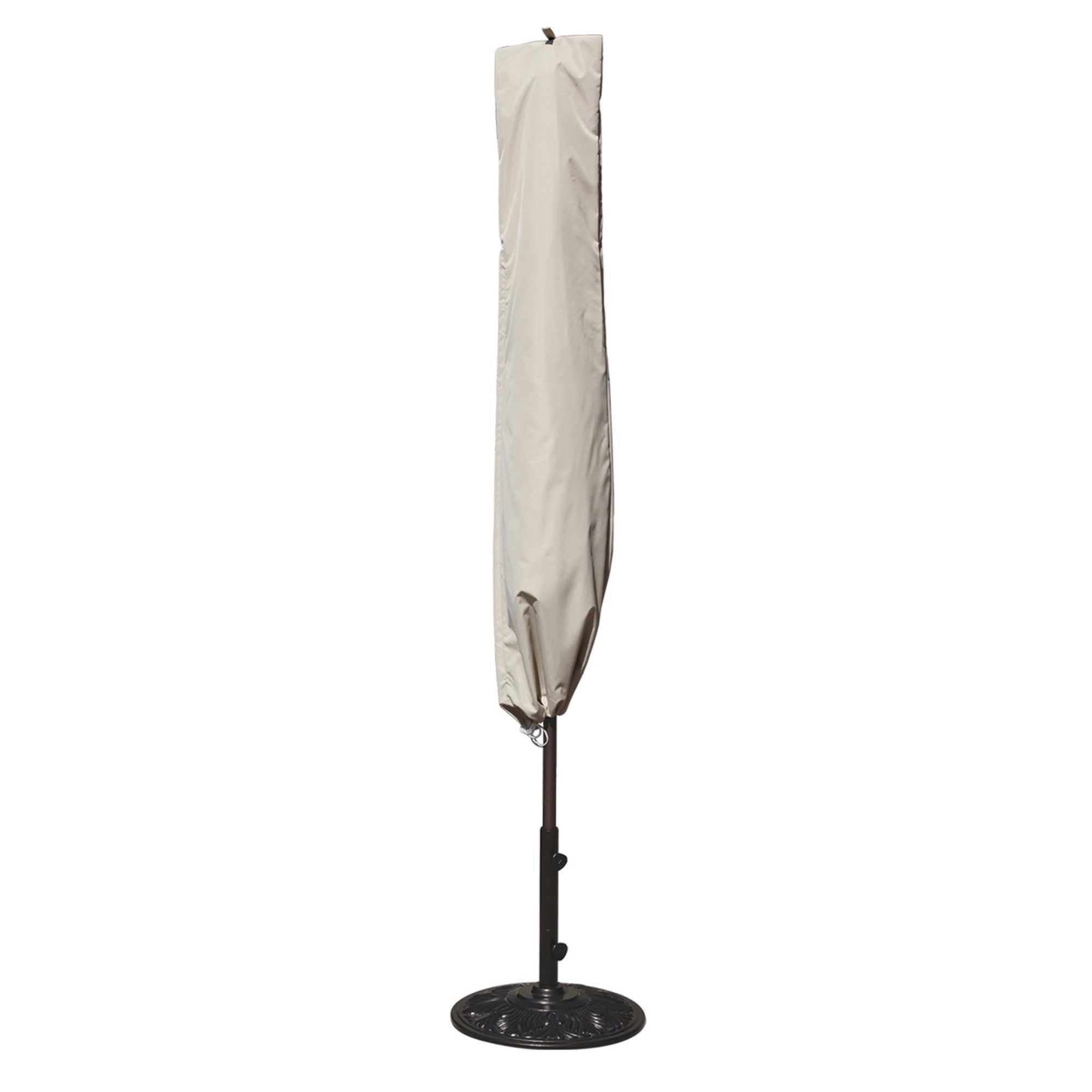 Champagne Water-Resistant Winter Cover for Large Umbrellas