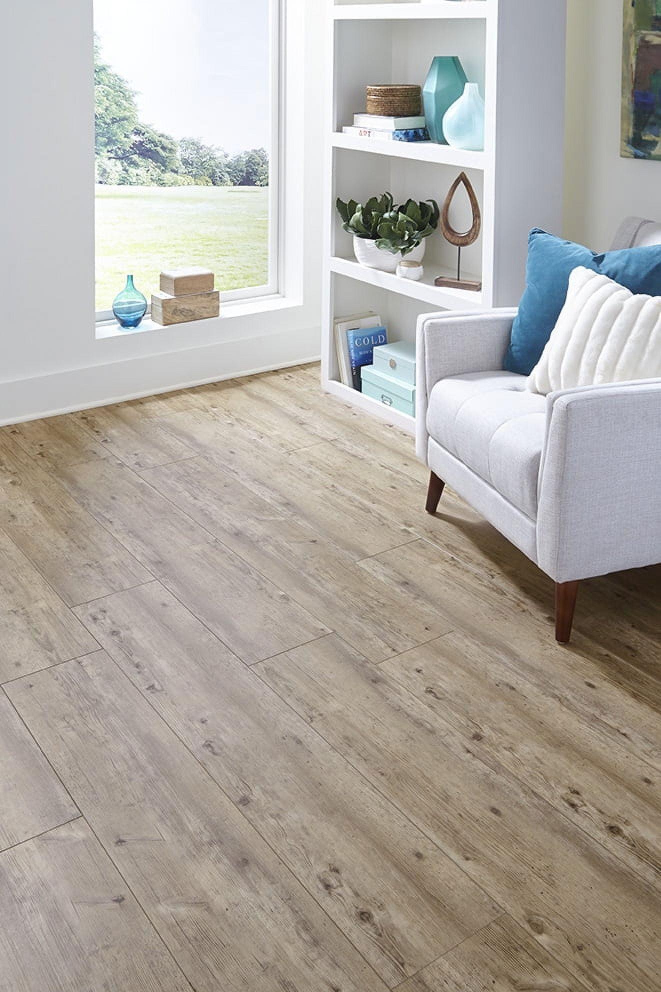 Islander Flooring Natural Burlap 0.24 in. Thick x 9.13 in. Width x 48 in. Length Waterproof Rigid Core Painted Bevel Vinyl Plank Flooring (15.22 Sq. Ft. Per Case - 5 Pieces Per Case)
