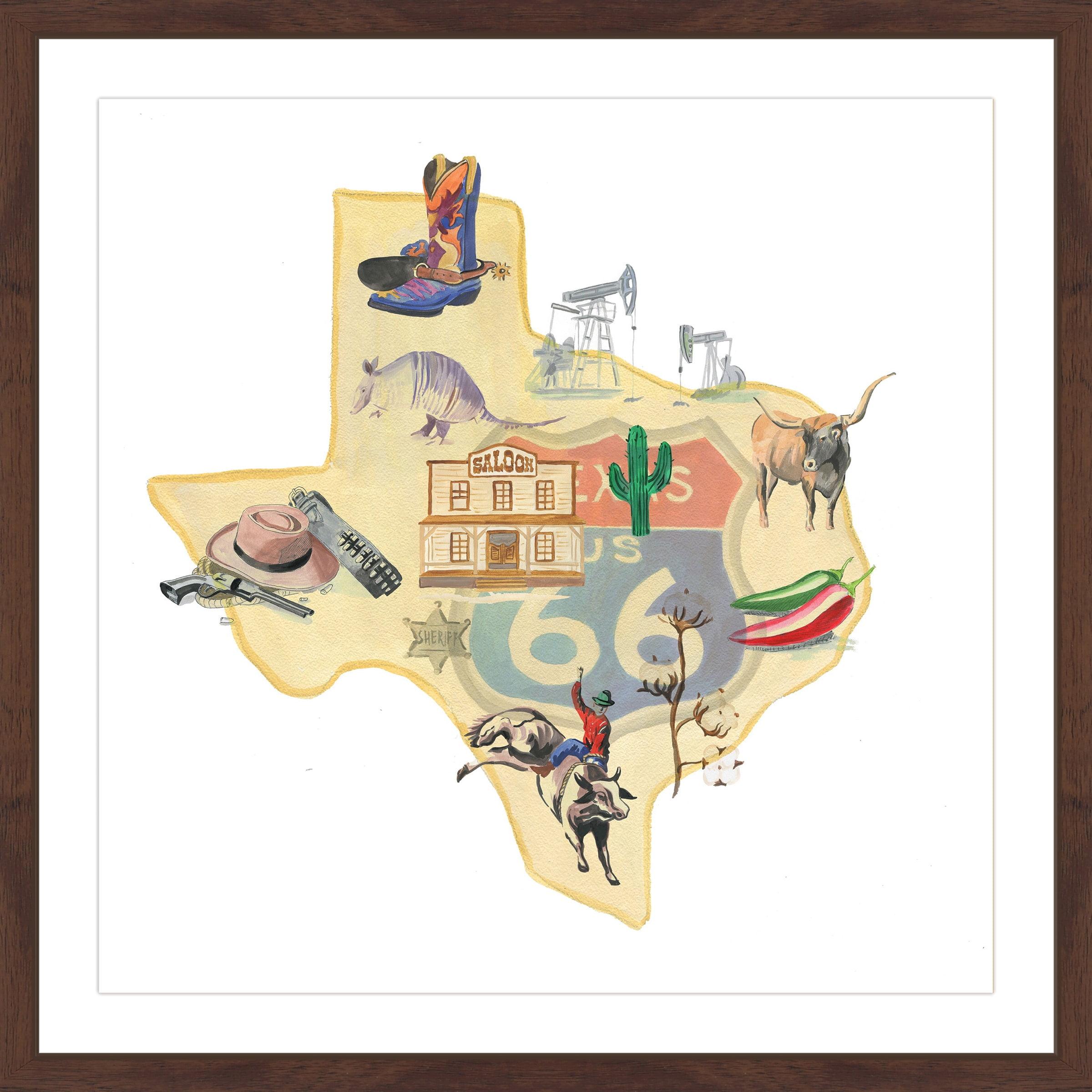 'It's All Texas' Framed Print