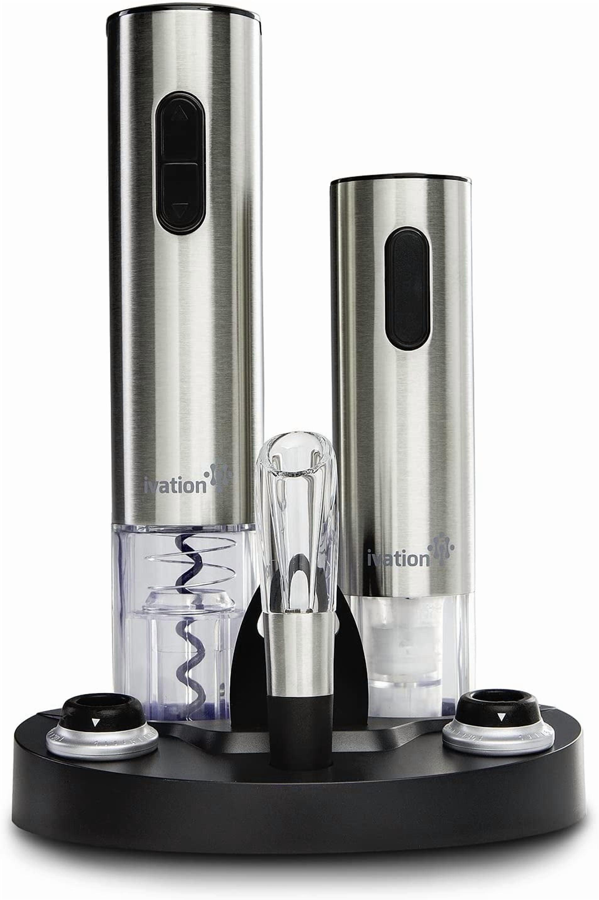Ivation 7-Piece Wine Gift Set with Electric Bottle Opener, Wine Aerator, Foil Cutter, and More