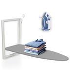 Ivation Wall Mounted Ironing Board, 36.2” x 12.2” Fold Down Iron Board with Iron Holder