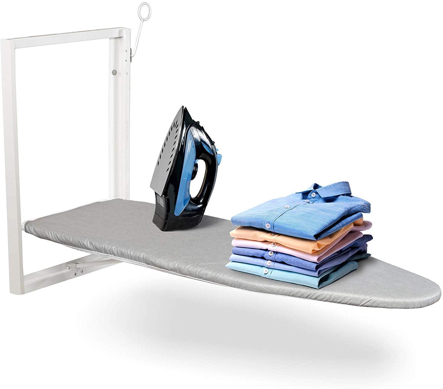 Ivation Foldable Ironing Board Compact Wall-Mount with Removable Cover