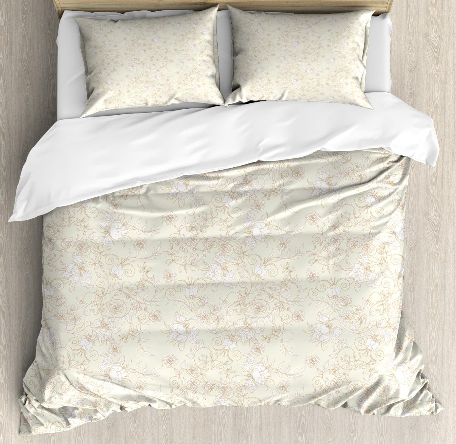 Ambesonne Traditional Floral Duvet Cover Set