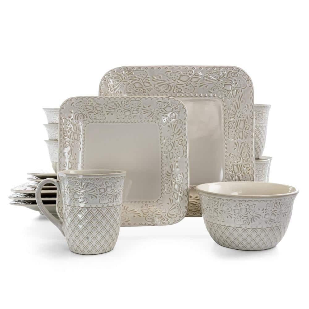 Andhy 16 Piece Stoneware Dinnerware Set - Service for 4