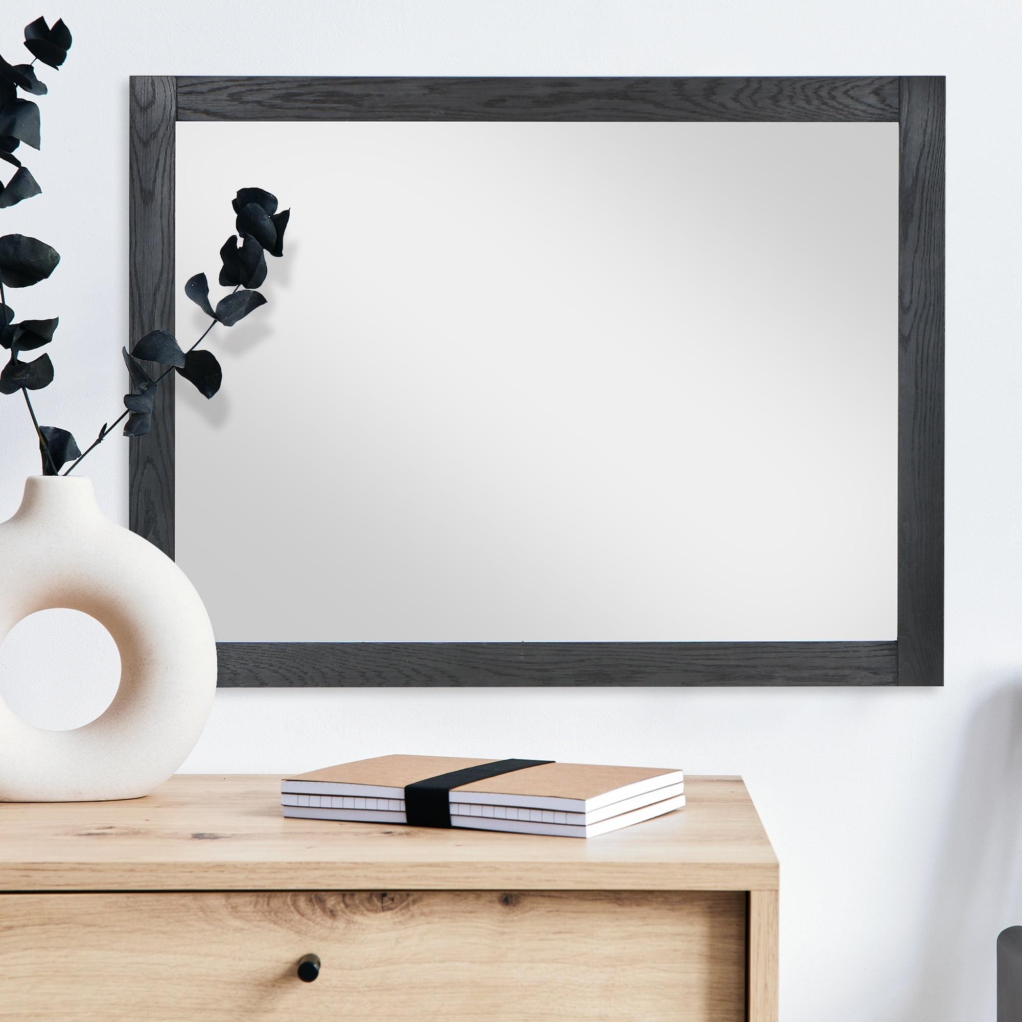 Ivy Wood Flat Wall Mirror