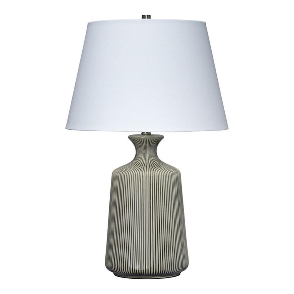 White Ceramic Table Lamp with Adjustable 3-Way Switch