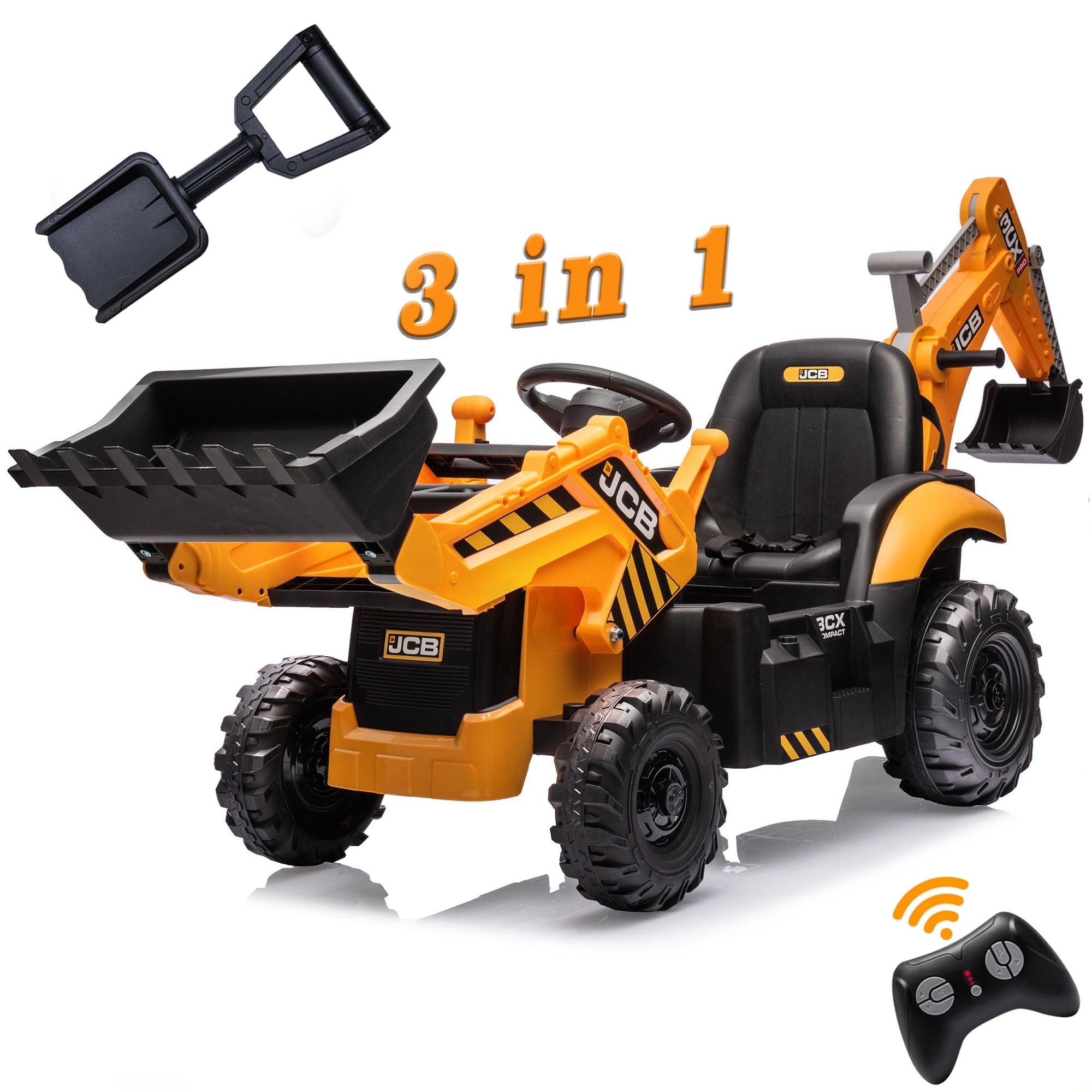 NEECHIPRO Licensed JCB Excavator Ride-on Tractor Toy Digger,24V 400W 3mph Toy Car for Children 3-6 Old, Yellow