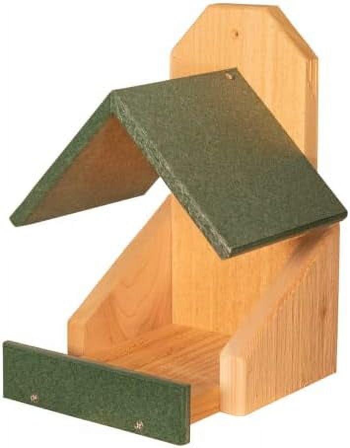 JCS Wildlife Cedar Robin Roost Birdhouse with Recycled Poly Lumber Roof