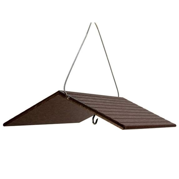 JCs Wildlife Poly Weather Cover - Rain Guard - Hang Bird Feeder or House Underneath for Protection from Rain or Snow - Easy to Clean and Use (Large,