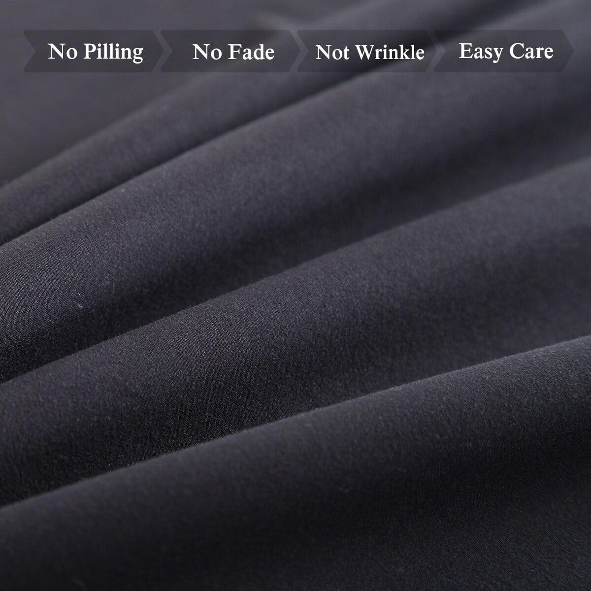 Black Queen Microfiber Deep Pocket Bed Sheet Set