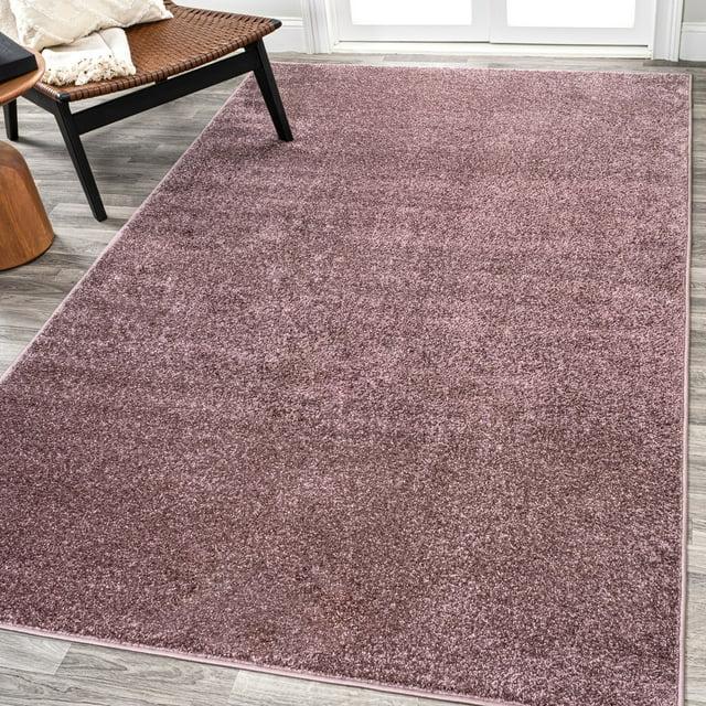 8'x10' Haze Solid Low-Pile, Light Purple - JONATHAN Y
