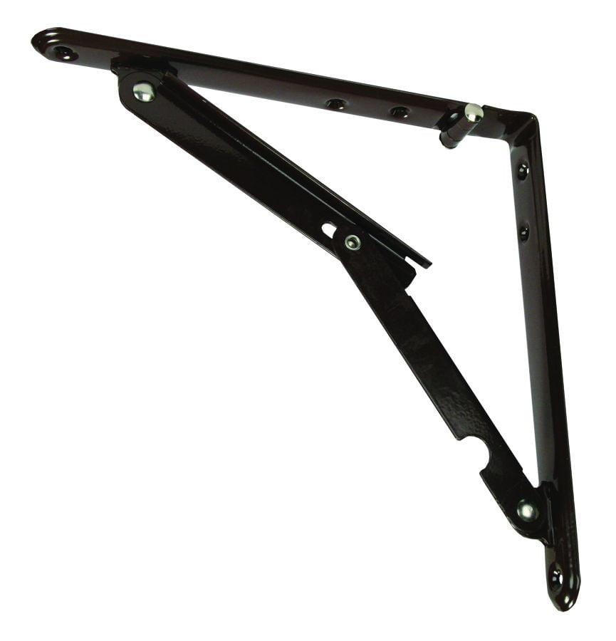 Brown Foldable Shelf Bracket with 50 lb Capacity