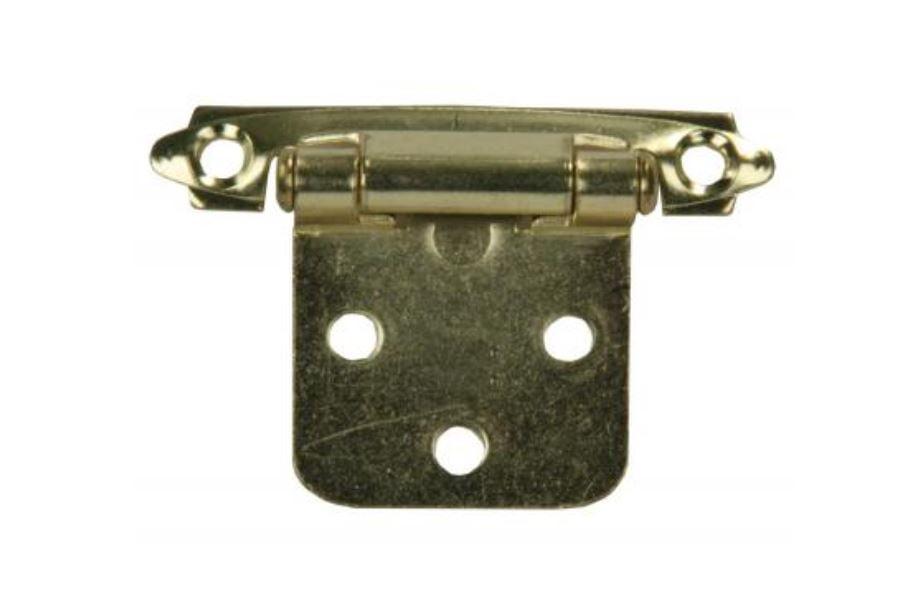 JR Products 70595 Self-Closing Flush Mount Hinge - Brass
