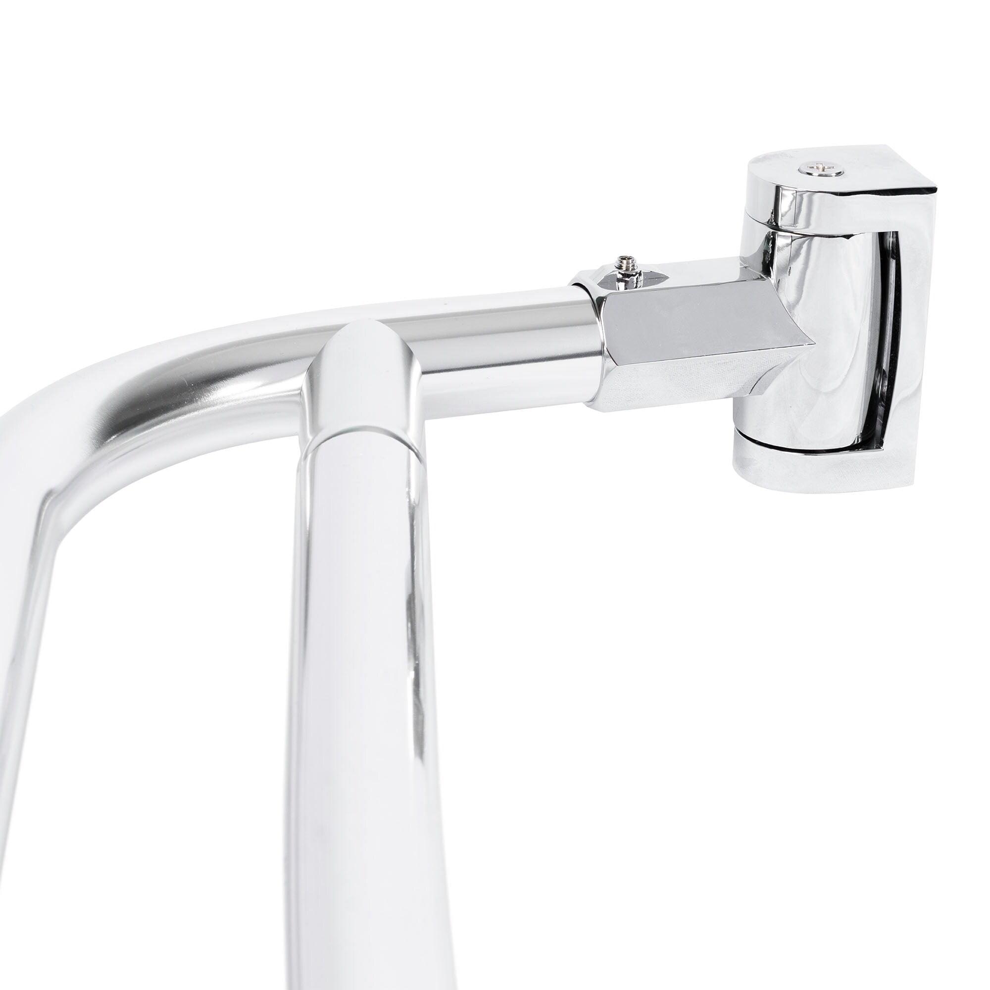 VOMGEB1 Double Curved Shower Rod, Durable Metal Construction