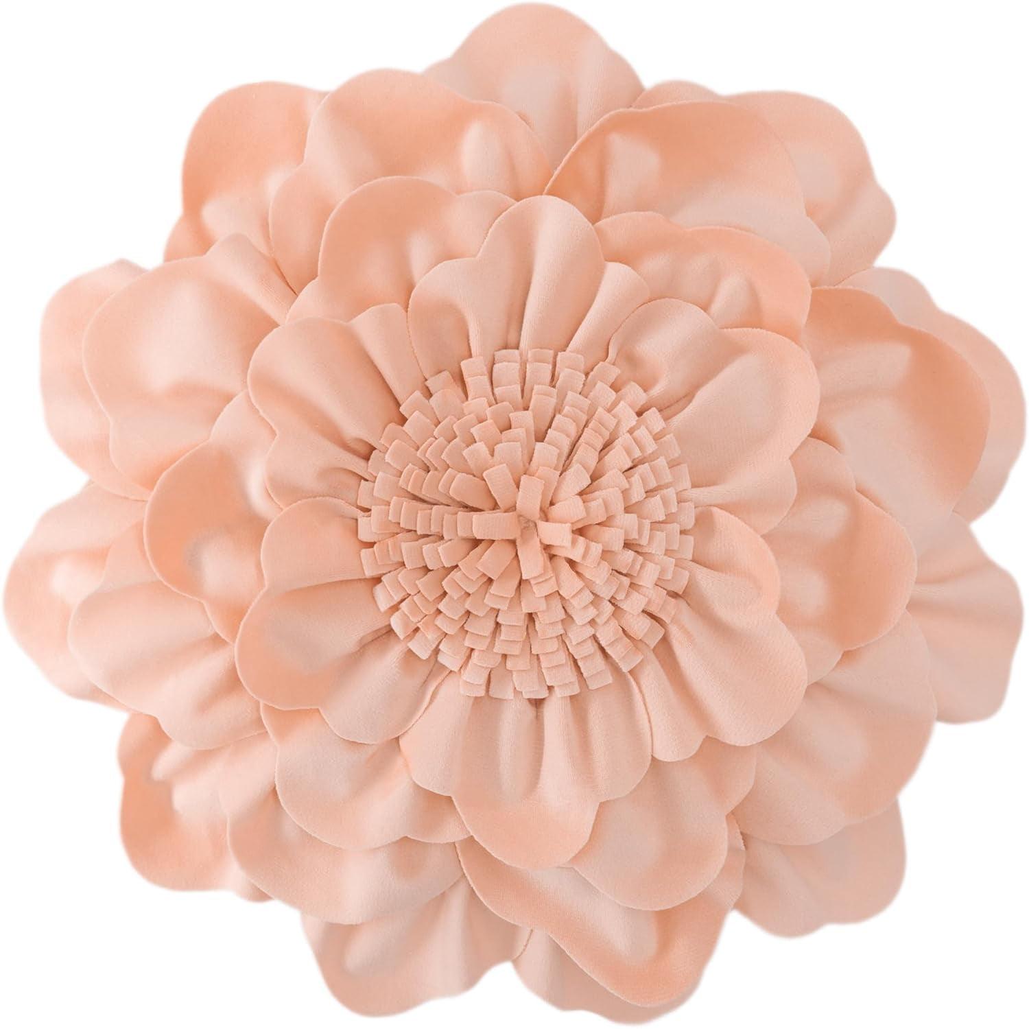 JWH 3D Floral Throw Pillow Floral Throw Pillow