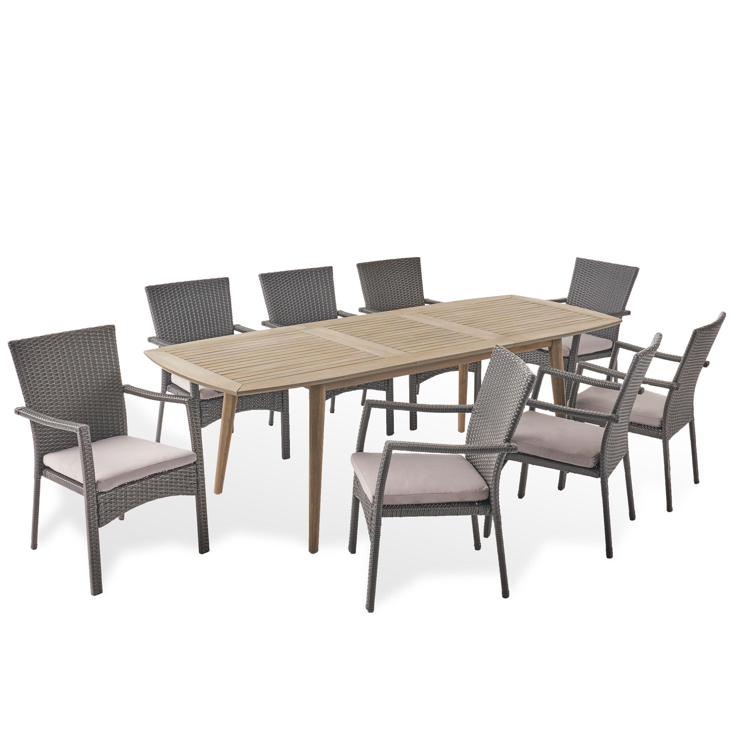 Highland Dunes Reinhard Rectangular 8 - Person 71" Long Dining Set with Cushions