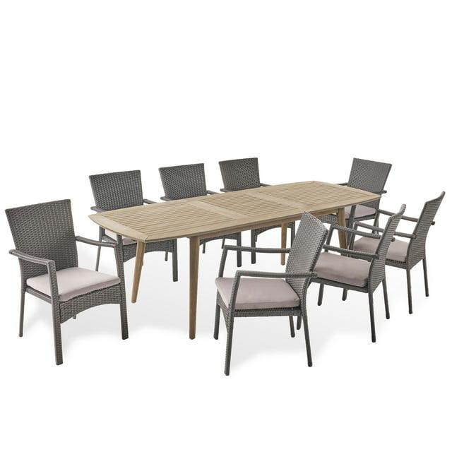 Highland Dunes Reinhard Rectangular 8 - Person 71" Long Dining Set with Cushions