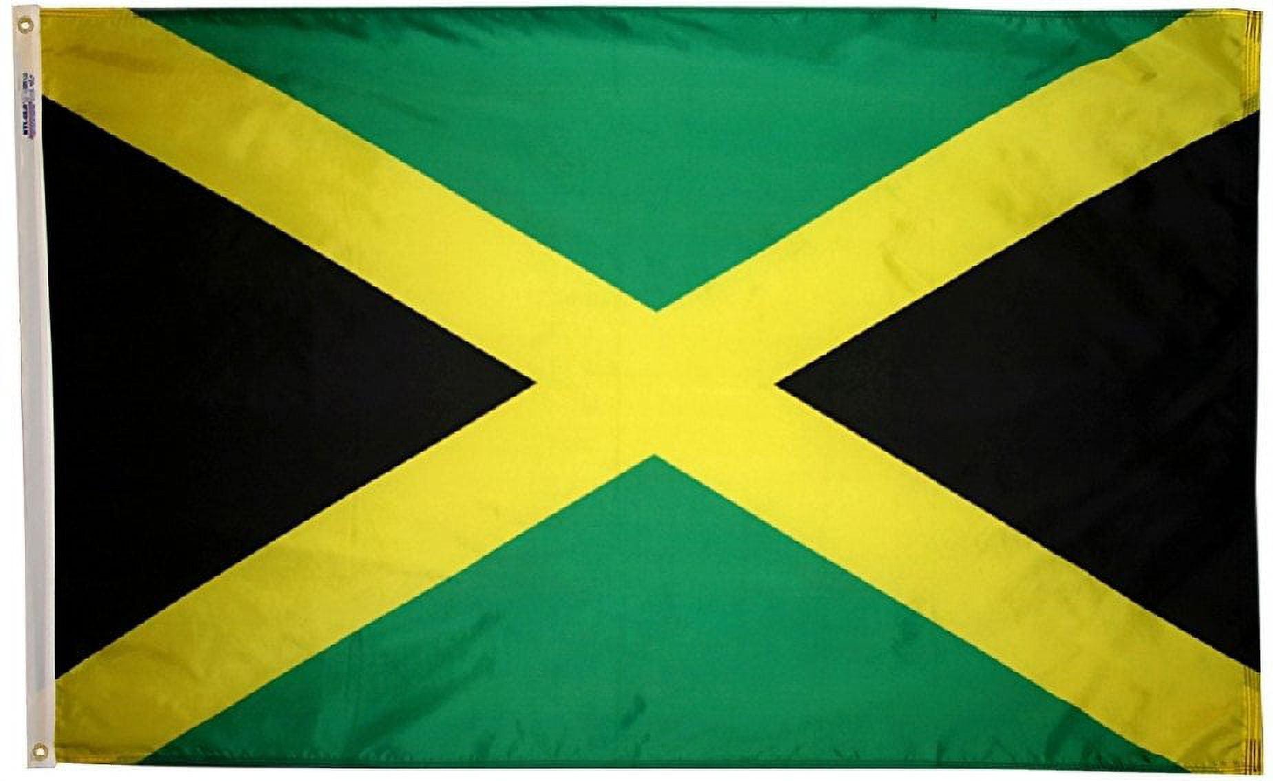 Jamaica 2x3 ft Nylon Flag with Brass Grommets