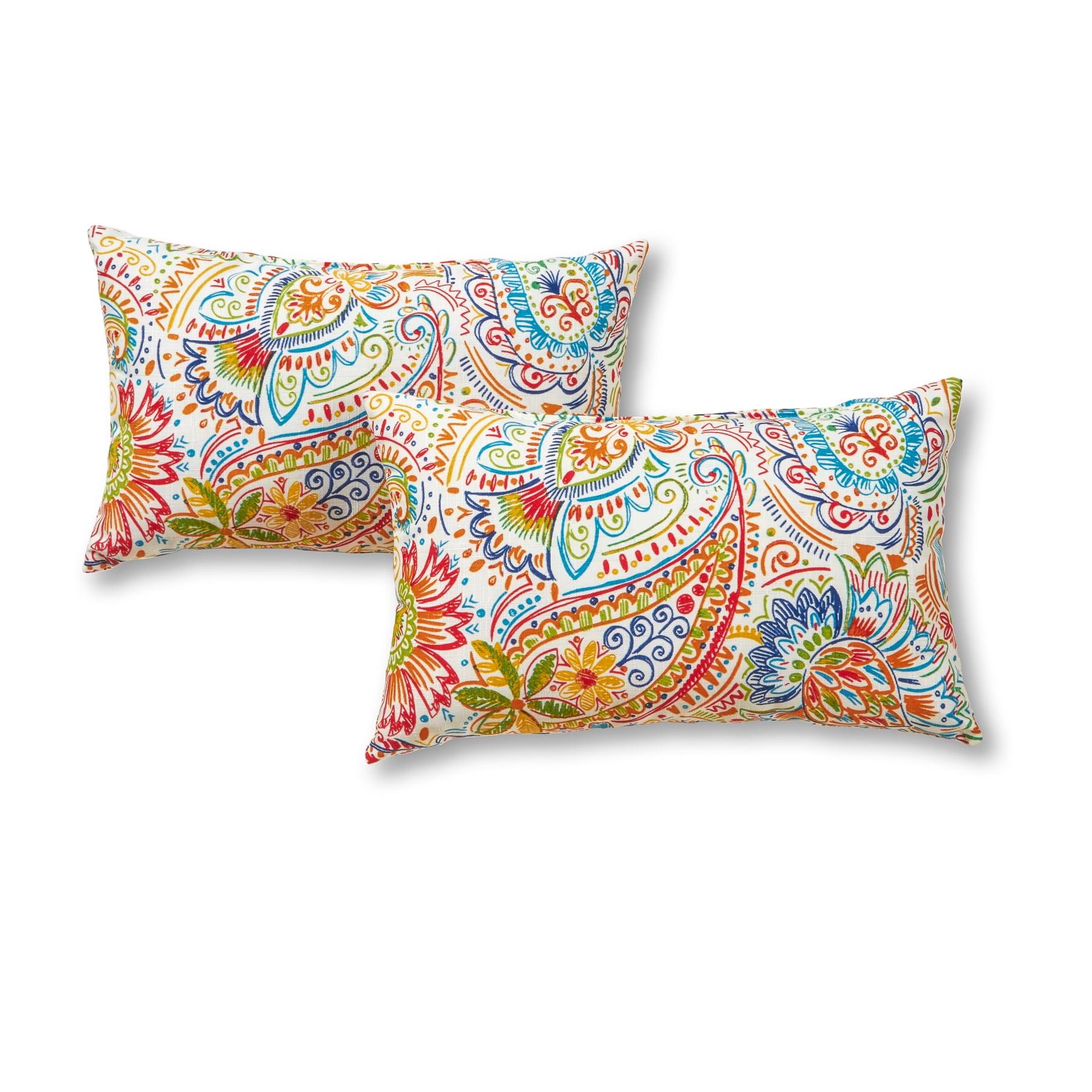 Jamboree Paisley Outdoor Rectangular Polyester Pillow Set