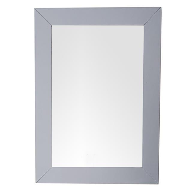 James Martin Vanities Weston 29" Rectangular Mirror, Silver Gray